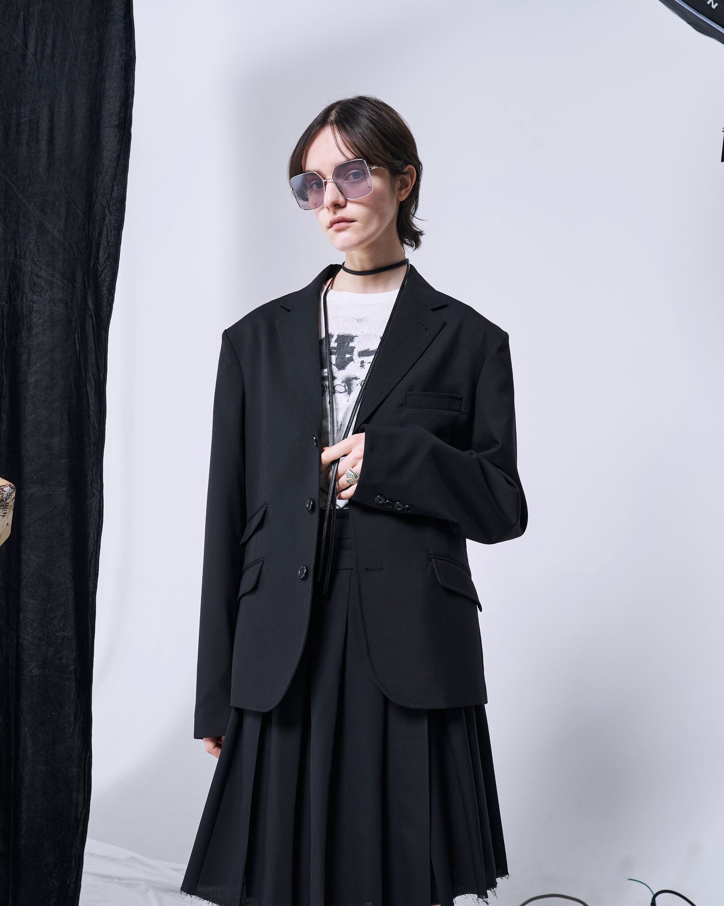 3B SINGLE-BREASTED WOOL JACKET