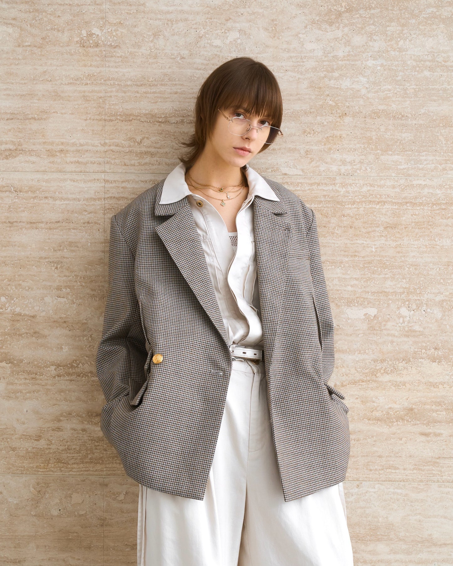 AUTHENTIC LINEN FIRST-TYPE JACKET / IVORY