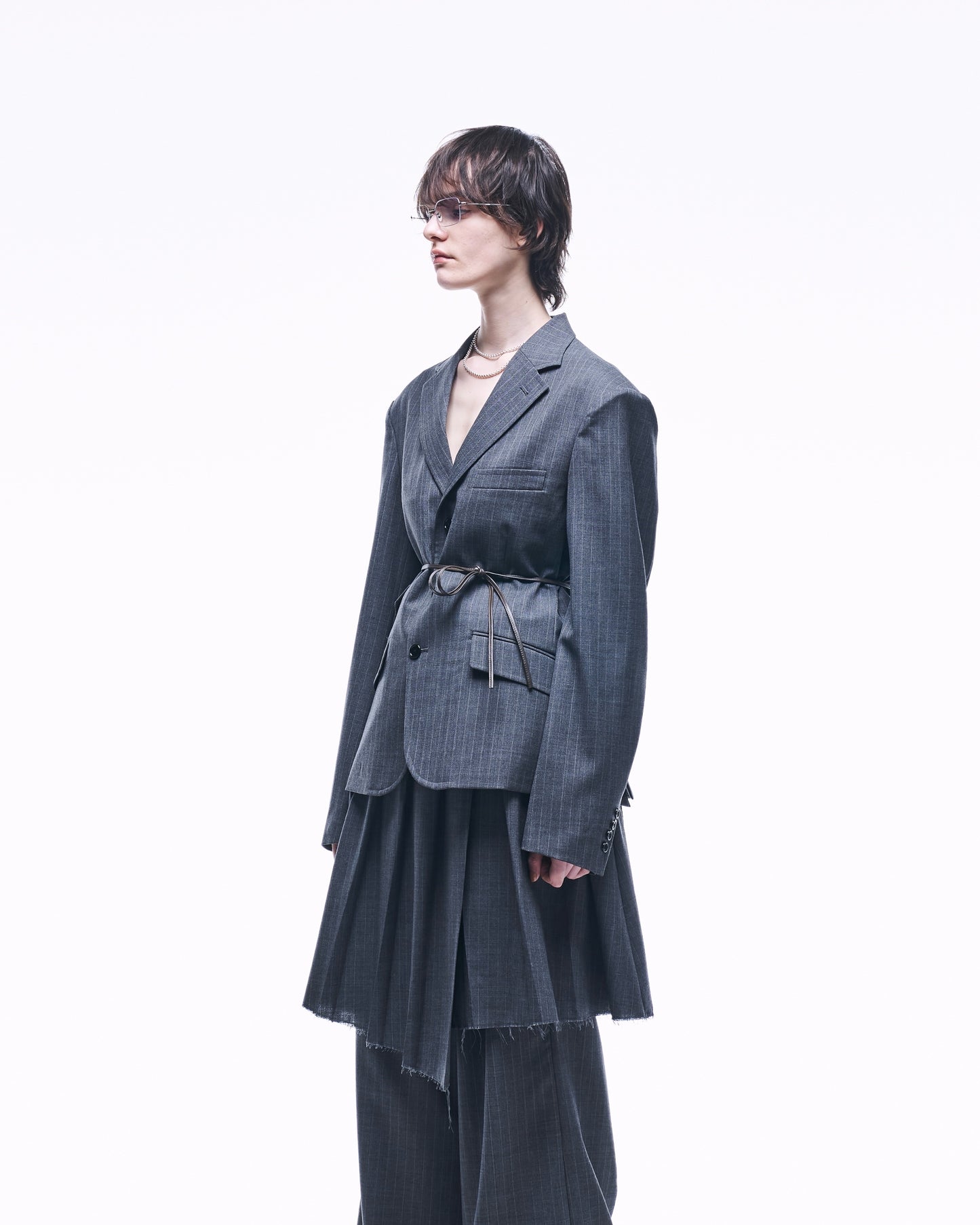 3B SINGLE-BREASTED WOOL JACKET