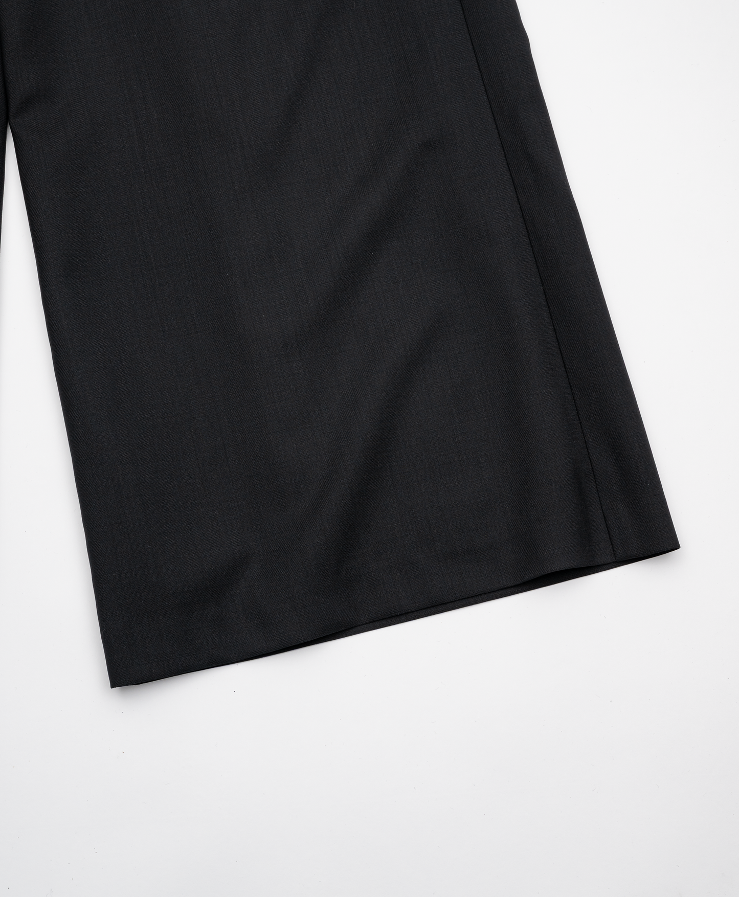 2TUCK WIDE STRAIGHT WOOL TROUSERS