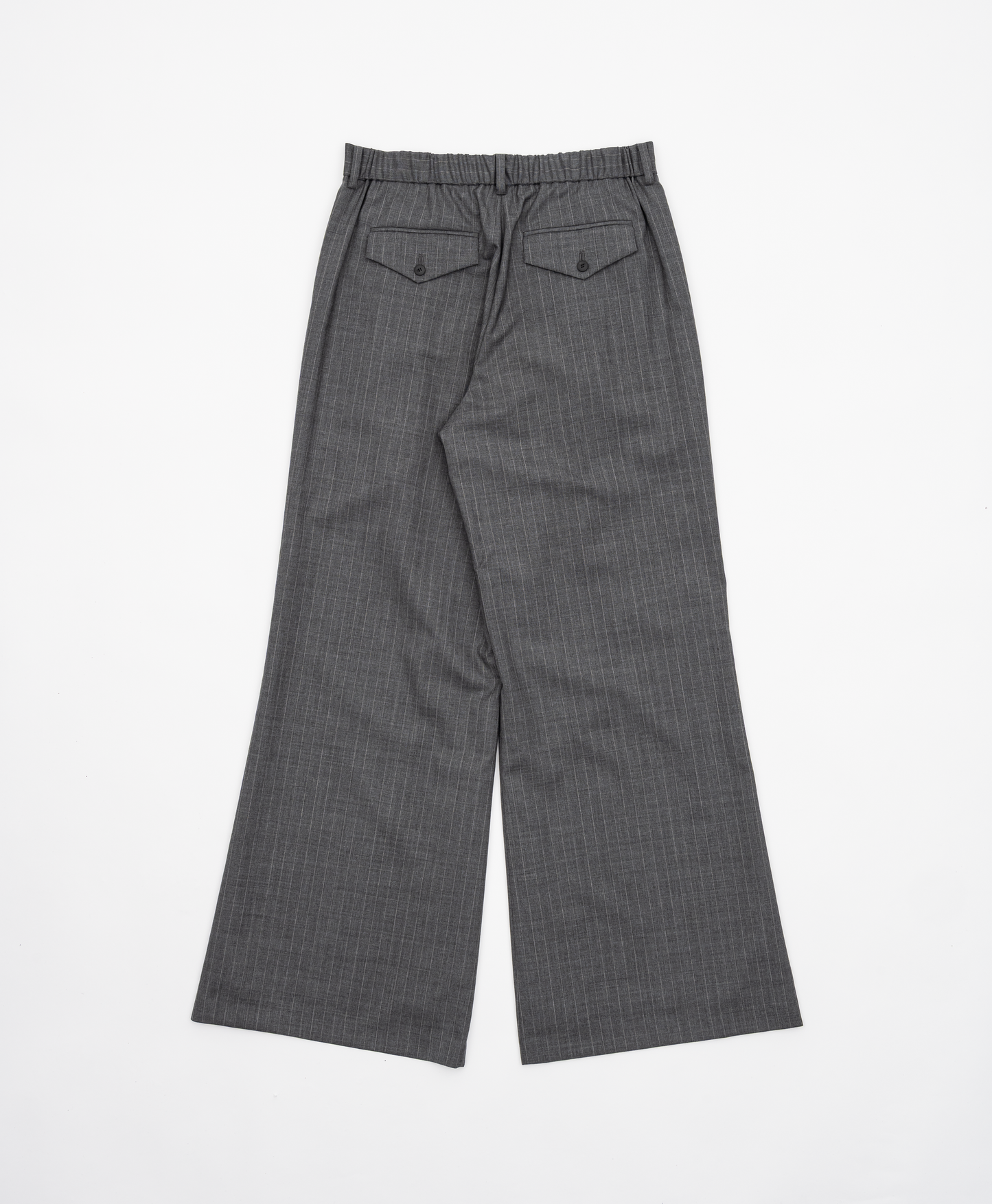 2TUCK WIDE STRAIGHT WOOL TROUSERS