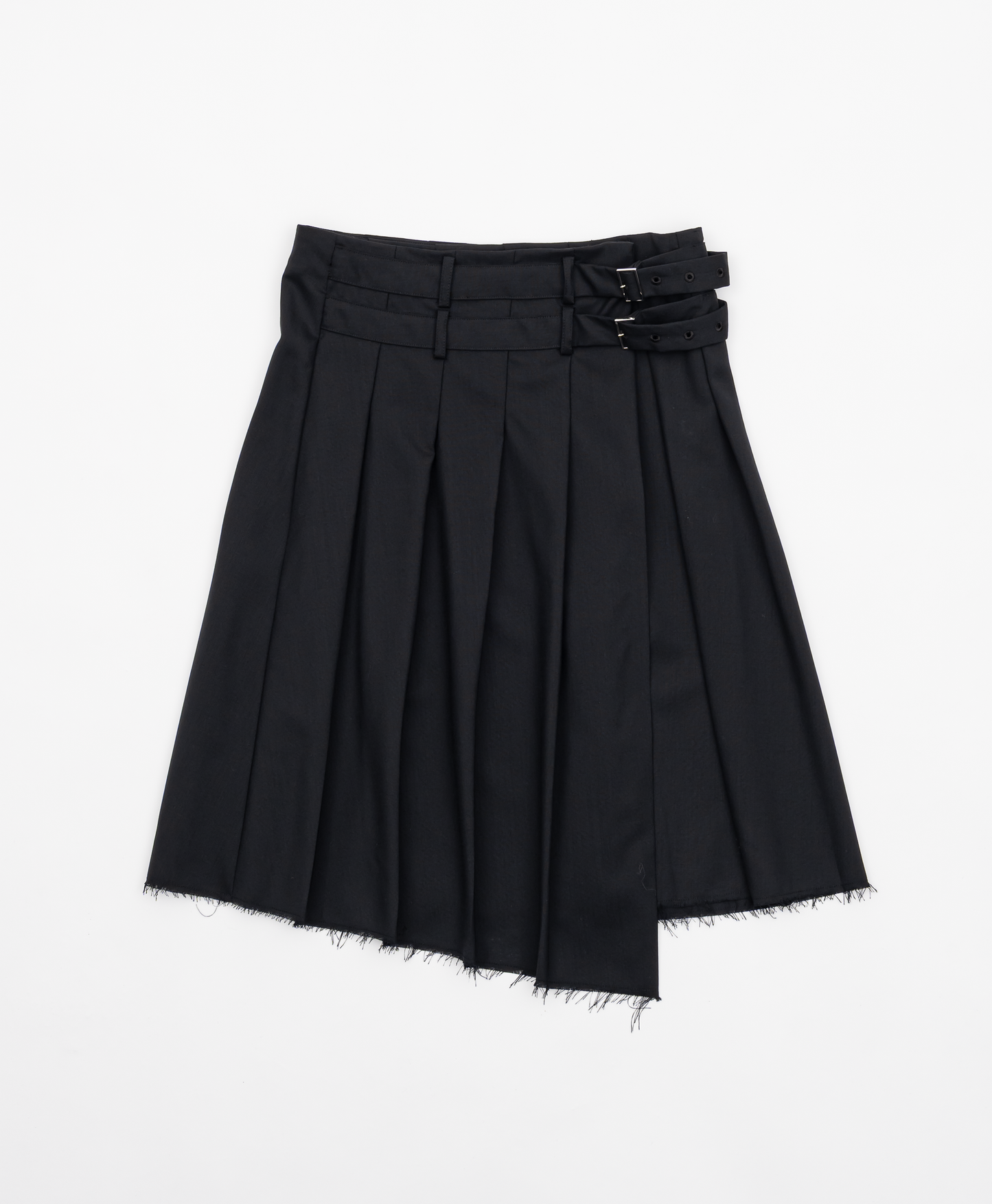 ASYMMETRY WOOL WRAP SKIRT