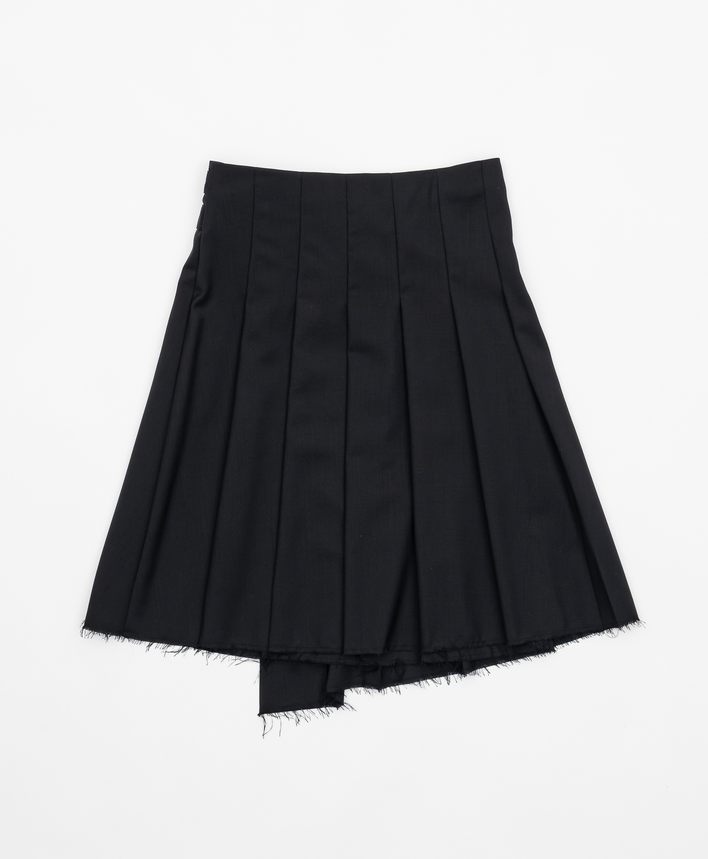 ASYMMETRY WOOL WRAP SKIRT