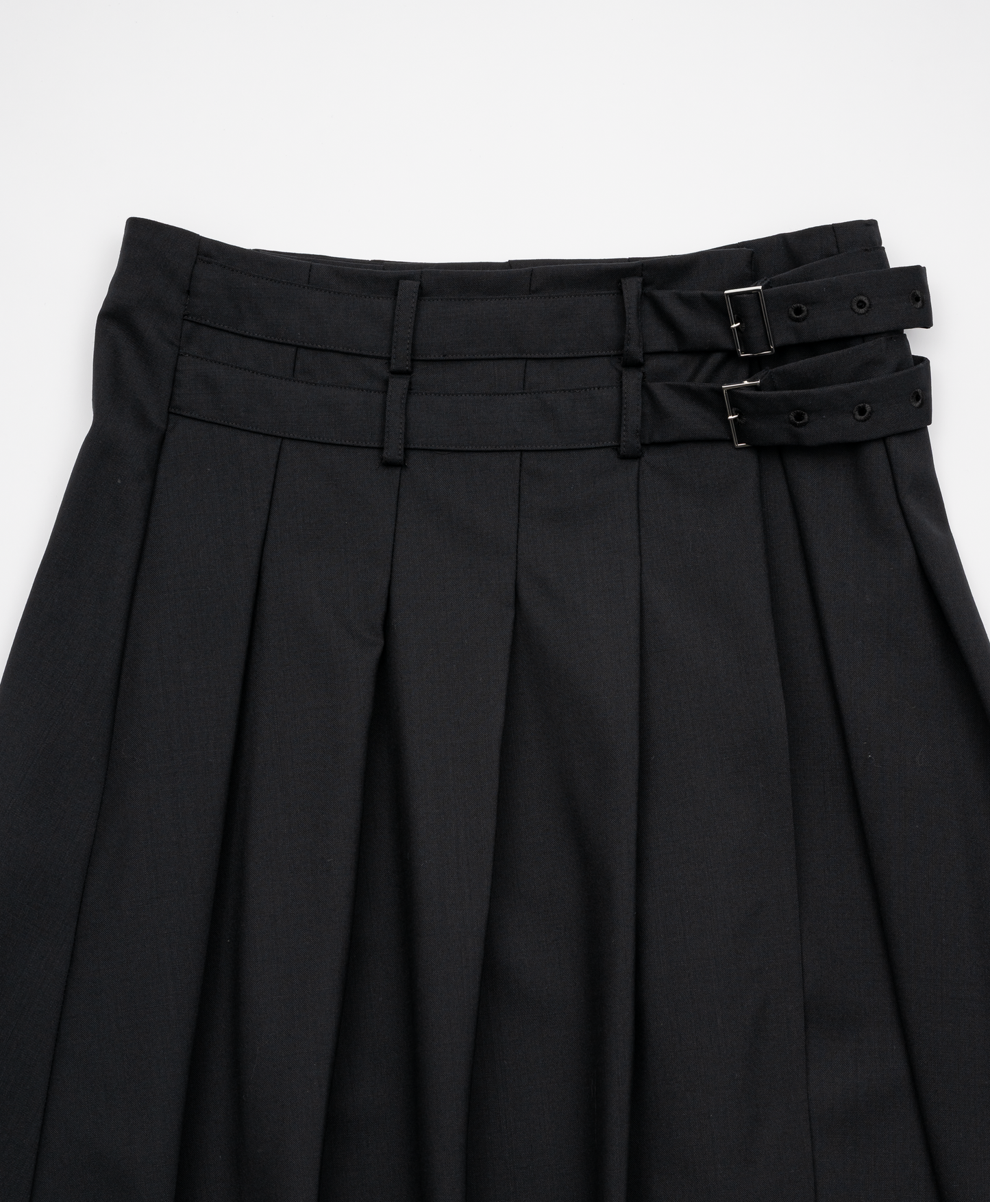ASYMMETRY WOOL WRAP SKIRT