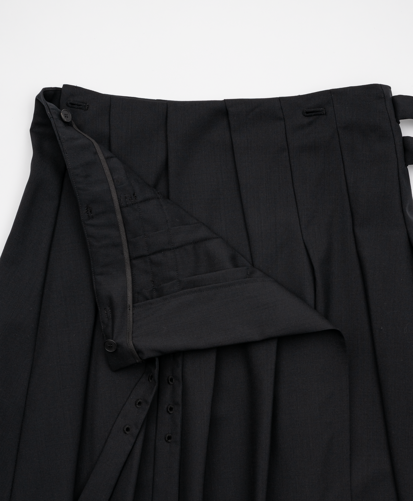 ASYMMETRY WOOL WRAP SKIRT