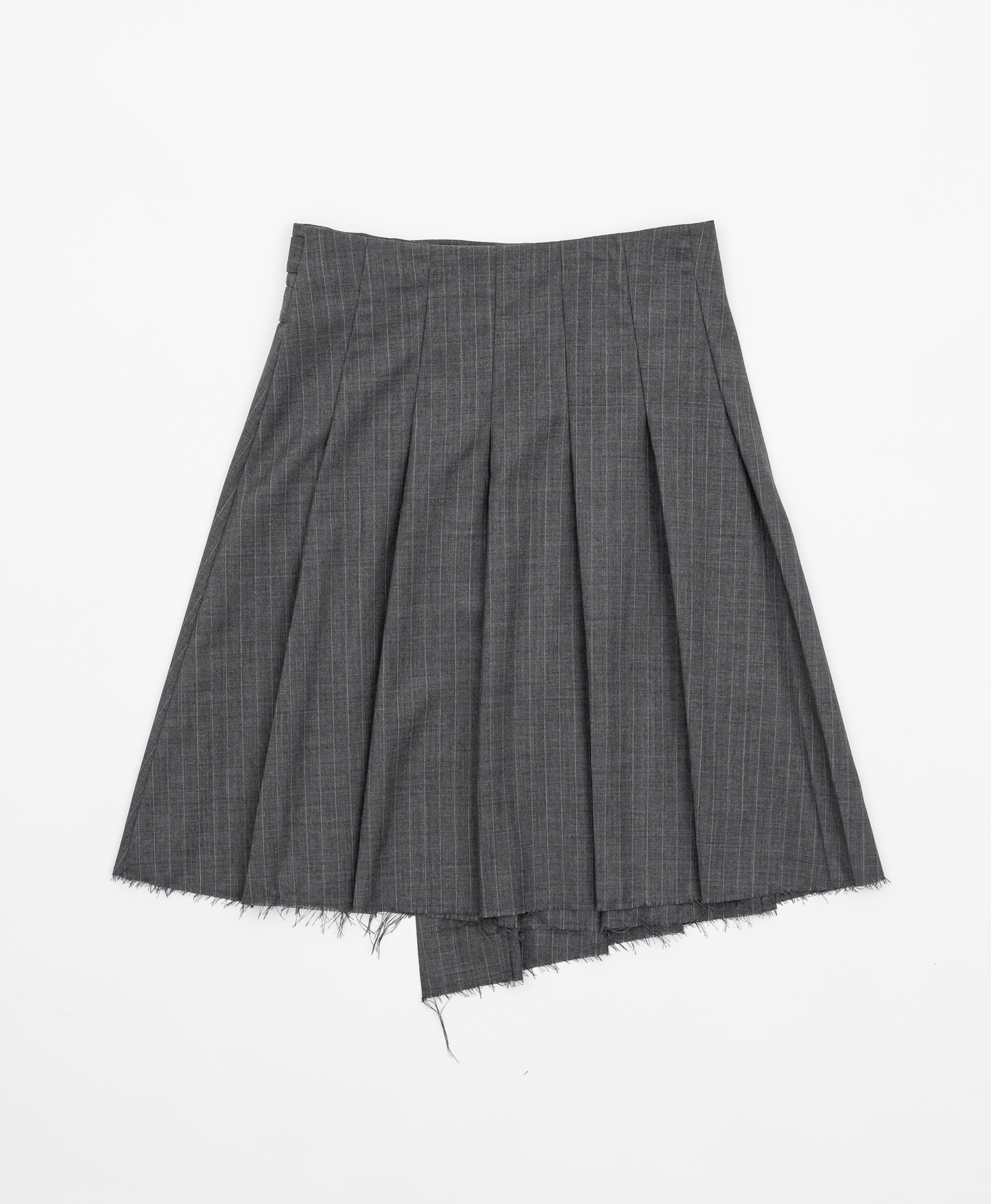 ASYMMETRY WOOL WRAP SKIRT