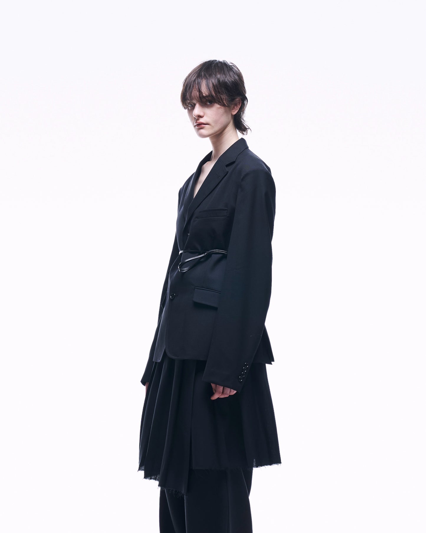 3B SINGLE-BREASTED WOOL JACKET