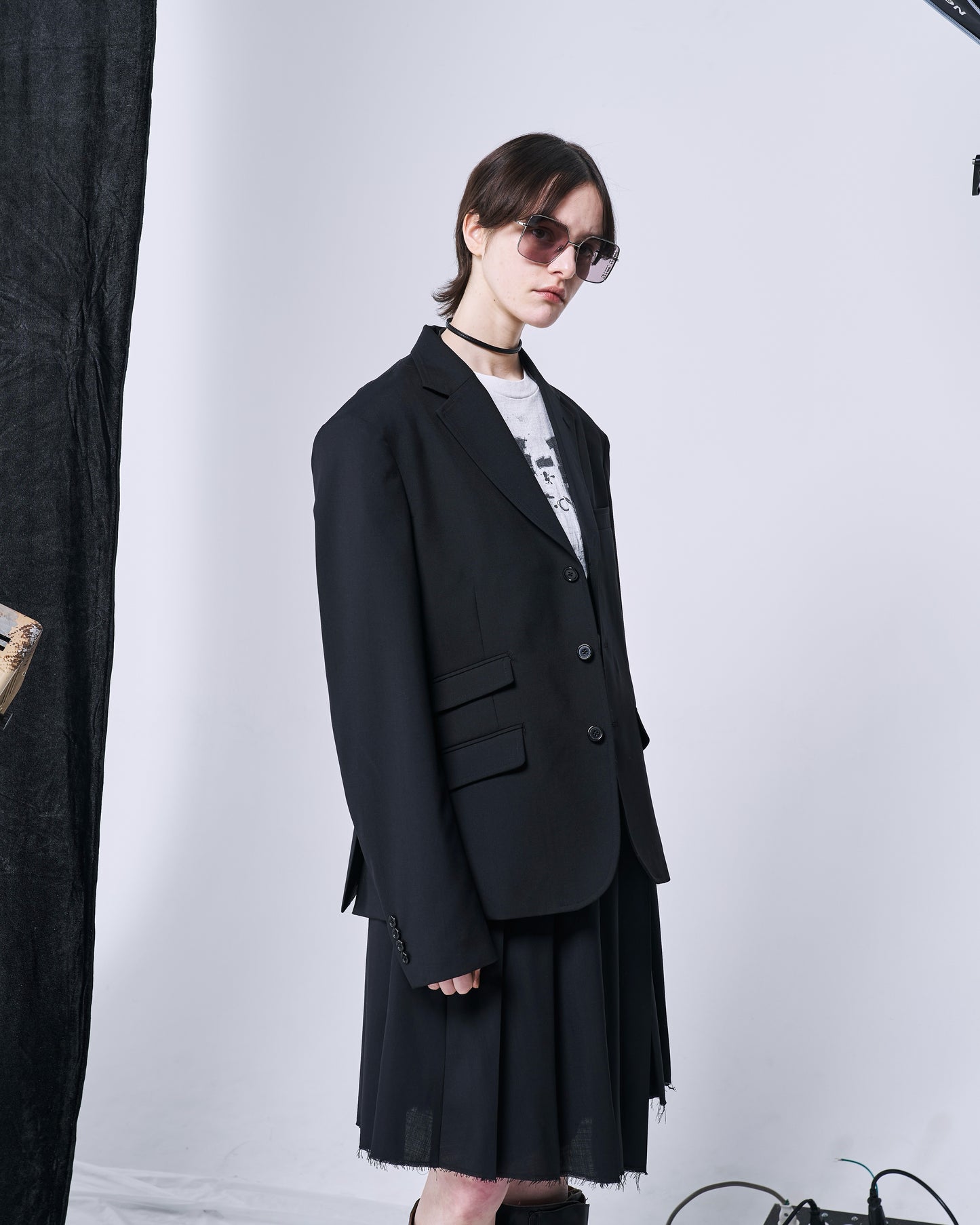 3B SINGLE-BREASTED WOOL JACKET