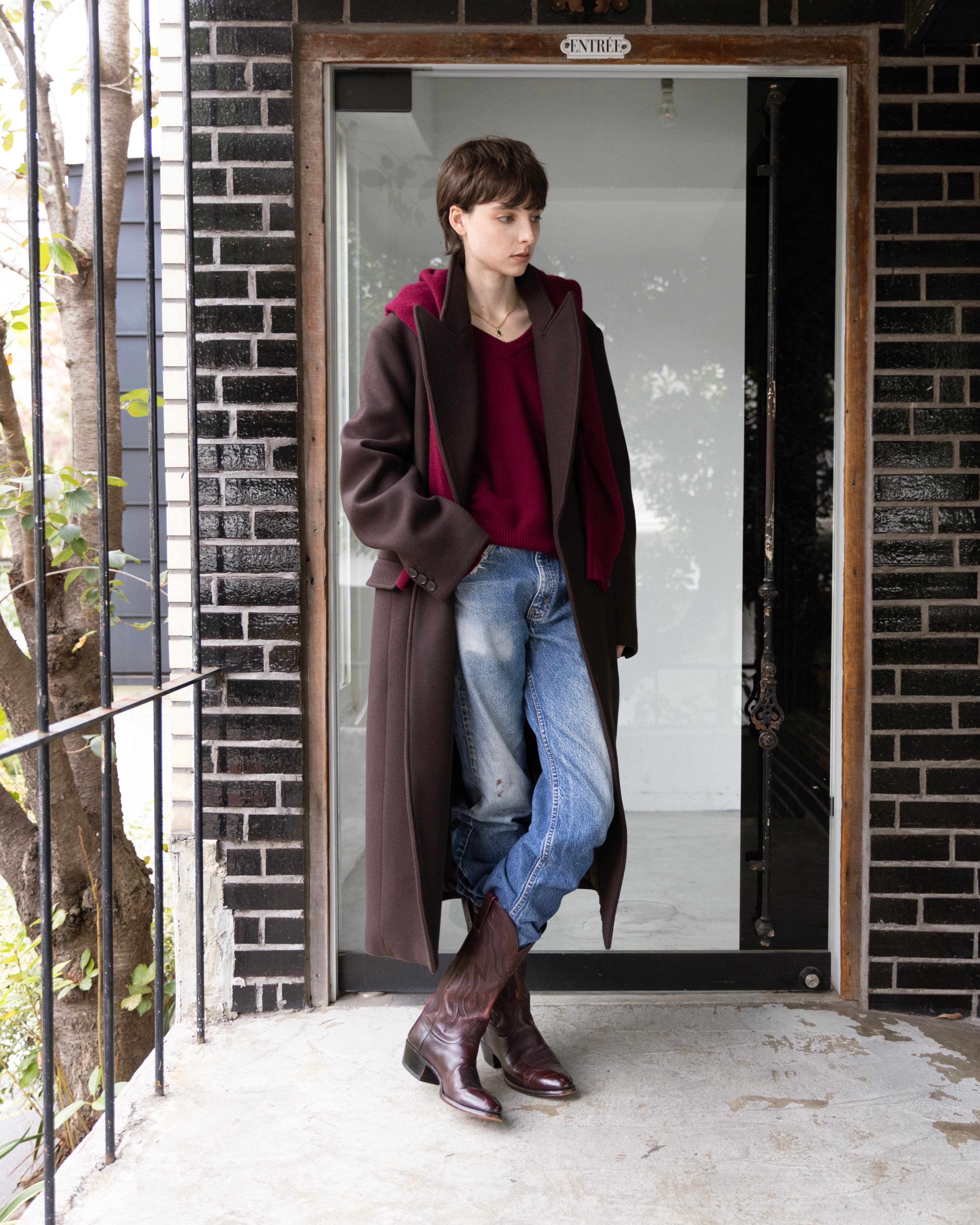 DOUBLE-BREASTED MAXI WOOL COAT – ILEAN