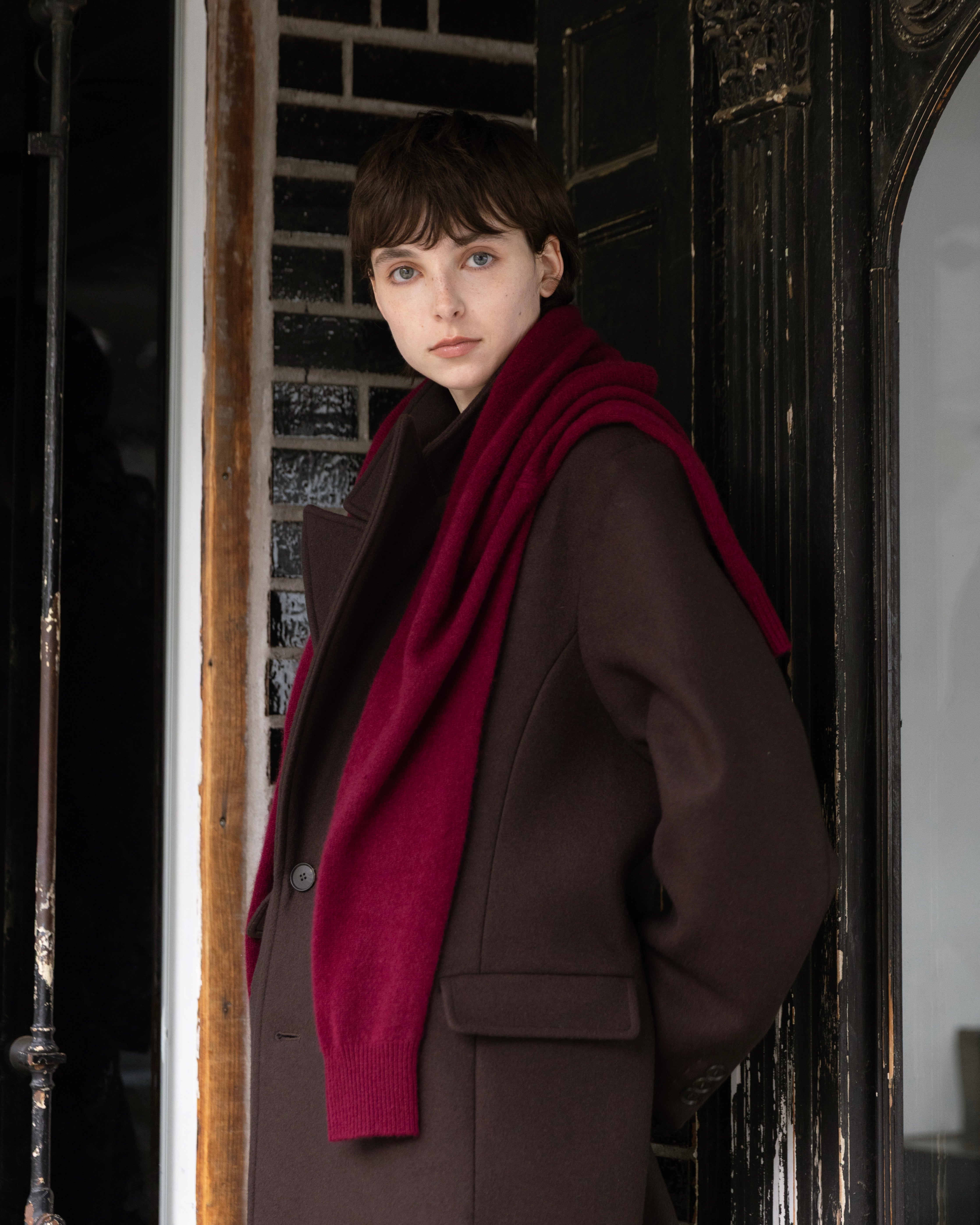 DOUBLE-BREASTED MAXI WOOL COAT – ILEAN