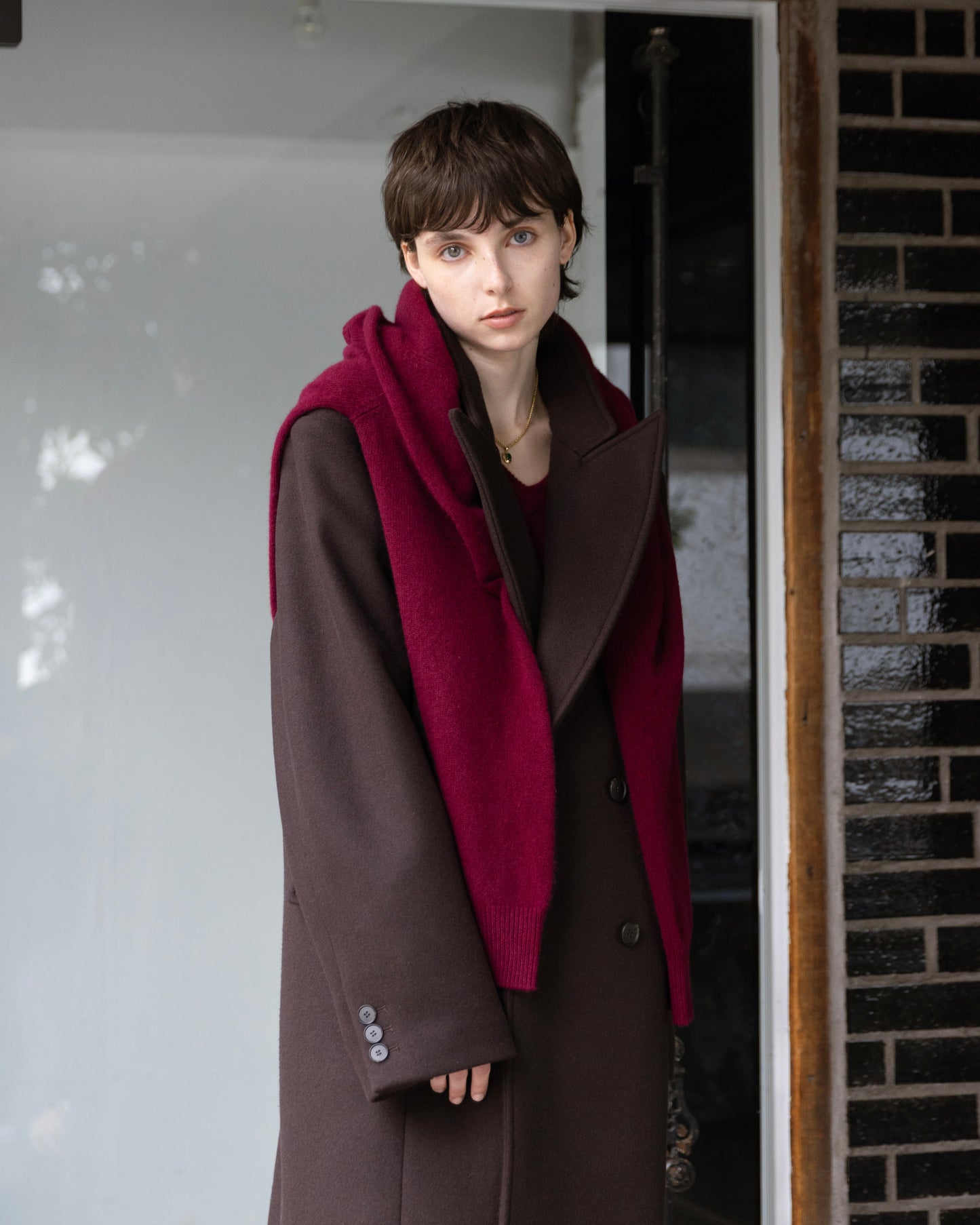 Double-Breasted Maxi Wool Coat