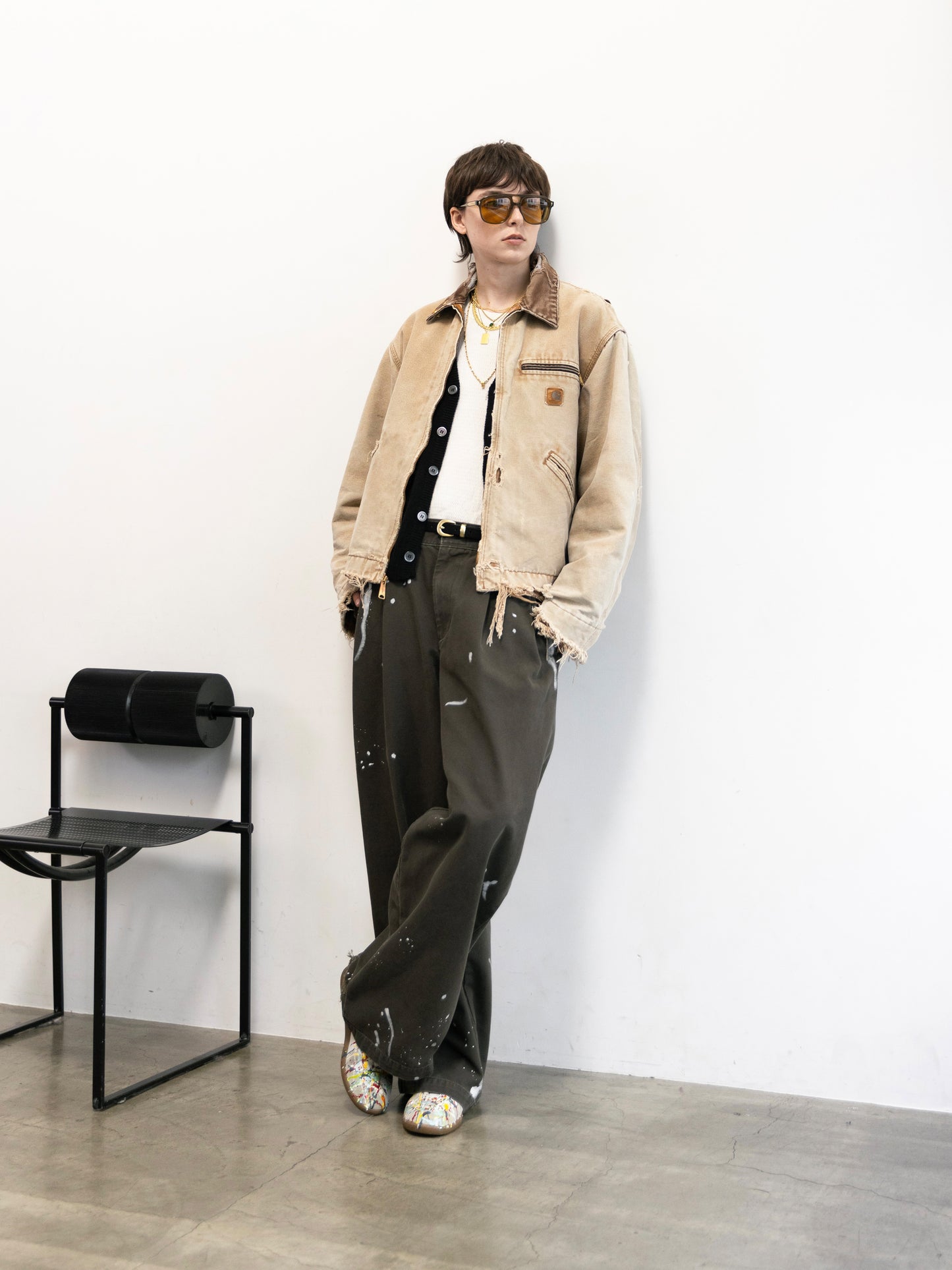 Dickies Exclusive for ILÉAN Vintage Paint Baggy Pants