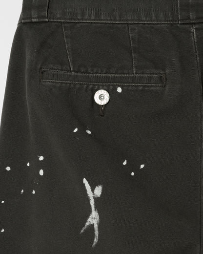 DICKIES EXCLUSIVE FOR ILÉAN VINTAGE PAINT BAGGY PANTS / BLACK