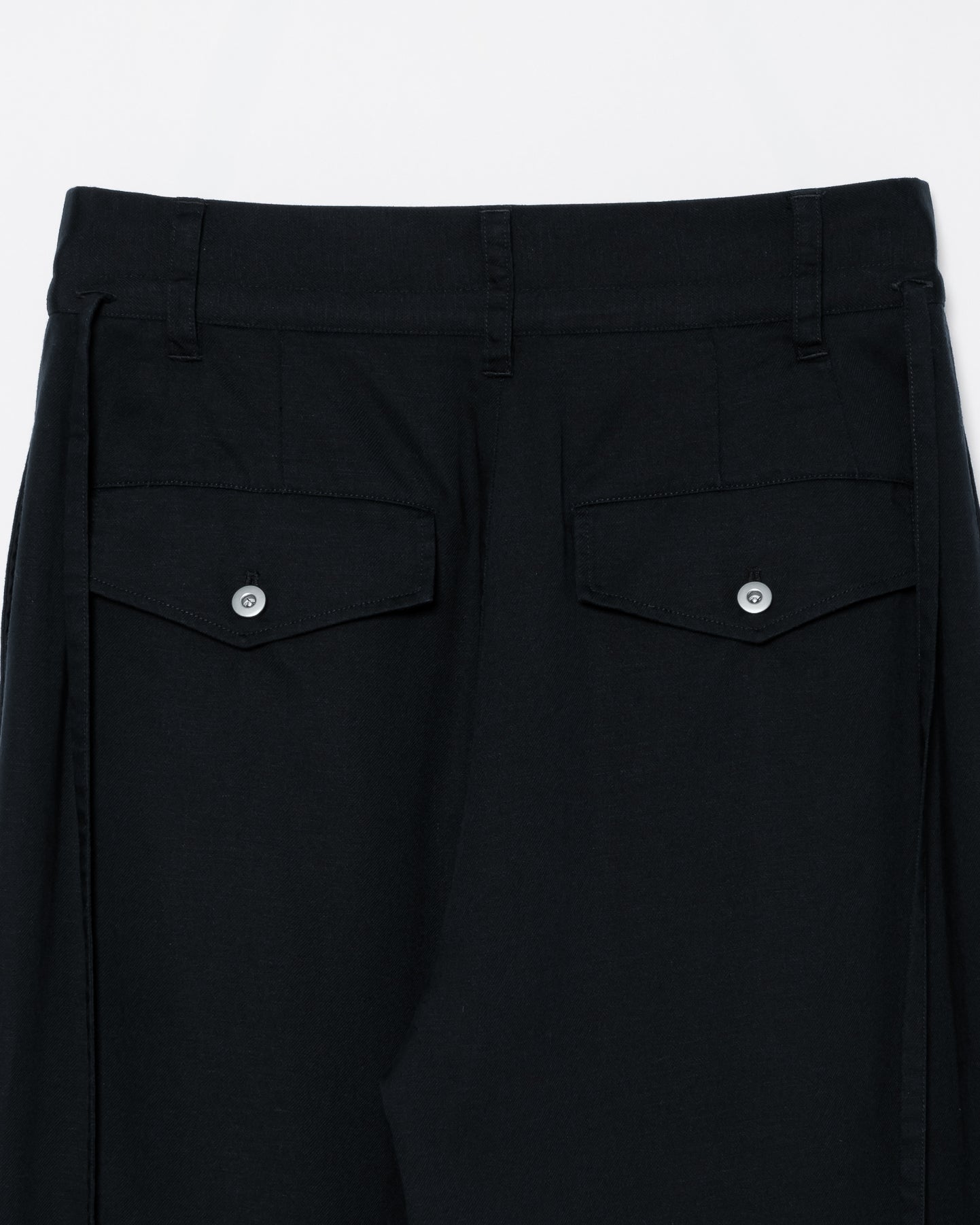 AUTHENTIC LINEN WIDE SLACKS / NAVY