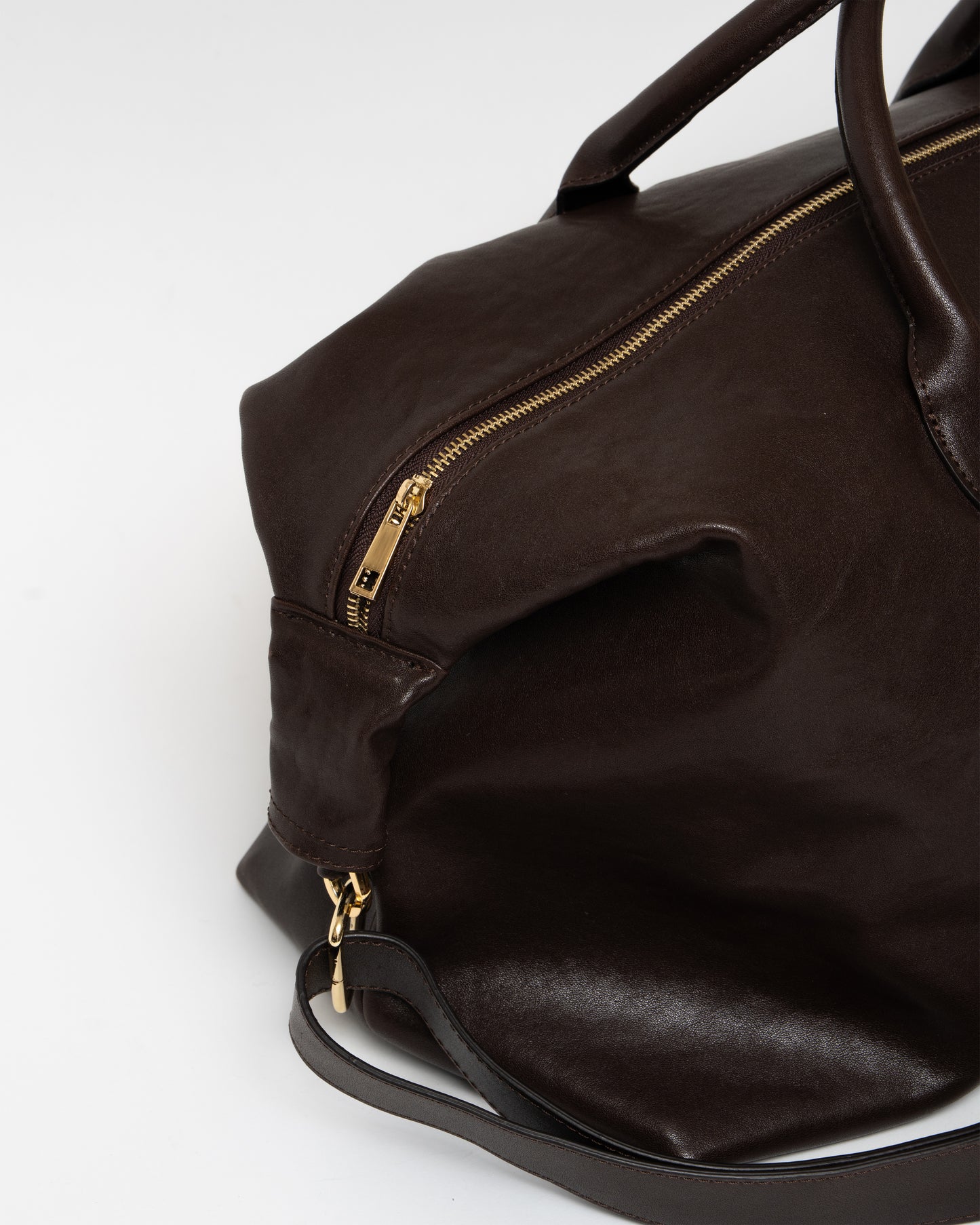 TIMELESS LEATHER BOSTON BAG / BROWN