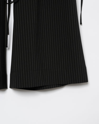 TULLE LAYERED MODULAR STRIPE SLACKS