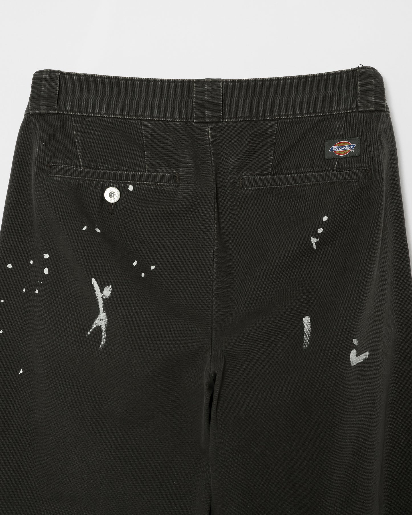 DICKIES EXCLUSIVE FOR ILÉAN VINTAGE PAINT BAGGY PANTS / CHARCOAL GRAY