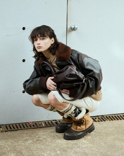 TIMELESS LEATHER BOSTON BAG