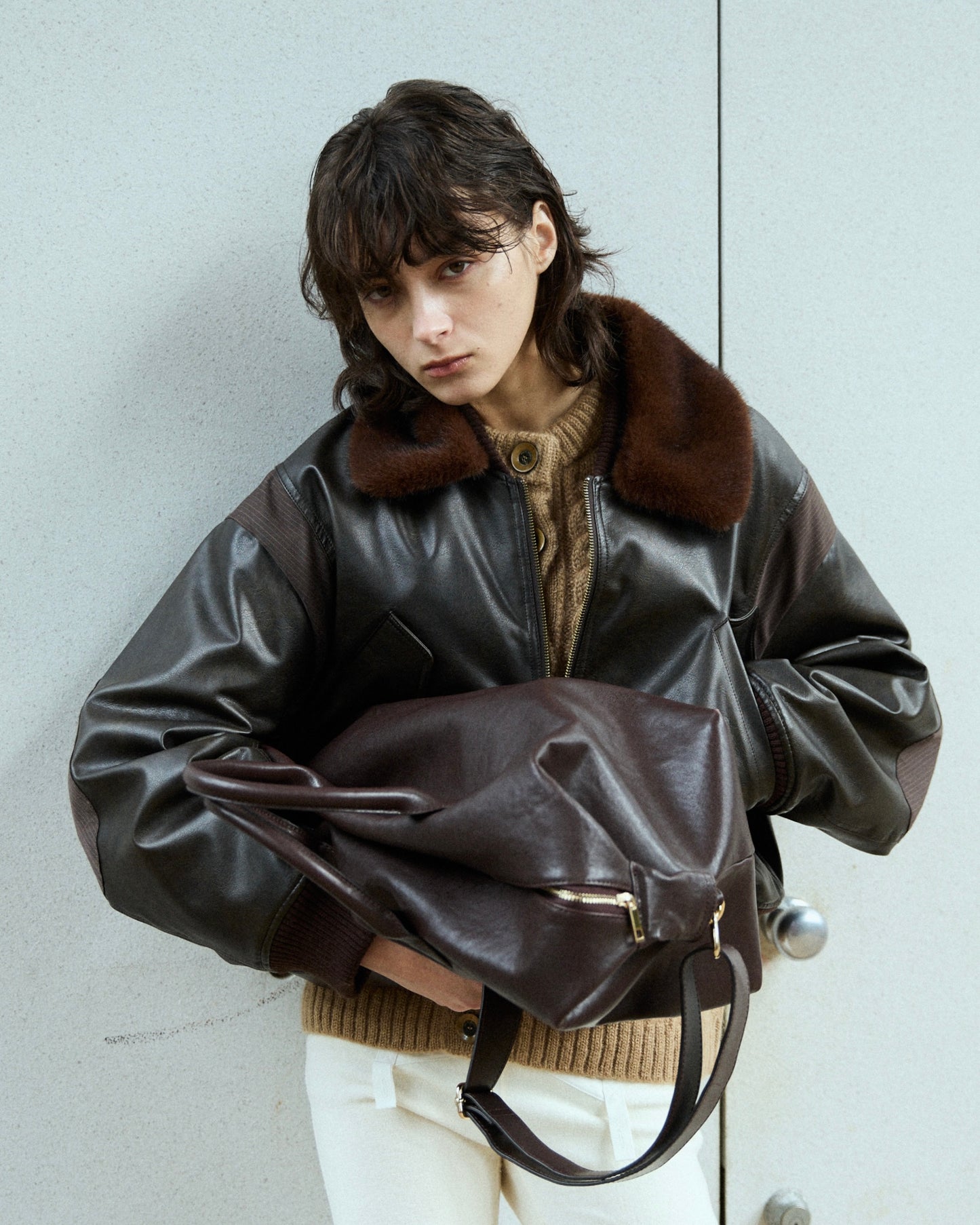 TIMELESS LEATHER BOSTON BAG