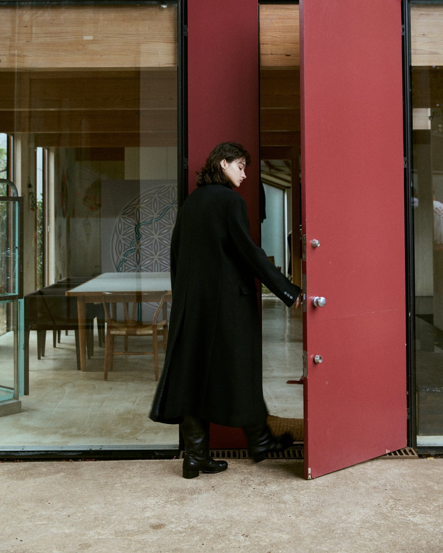 Double-Breasted Maxi Wool Coat