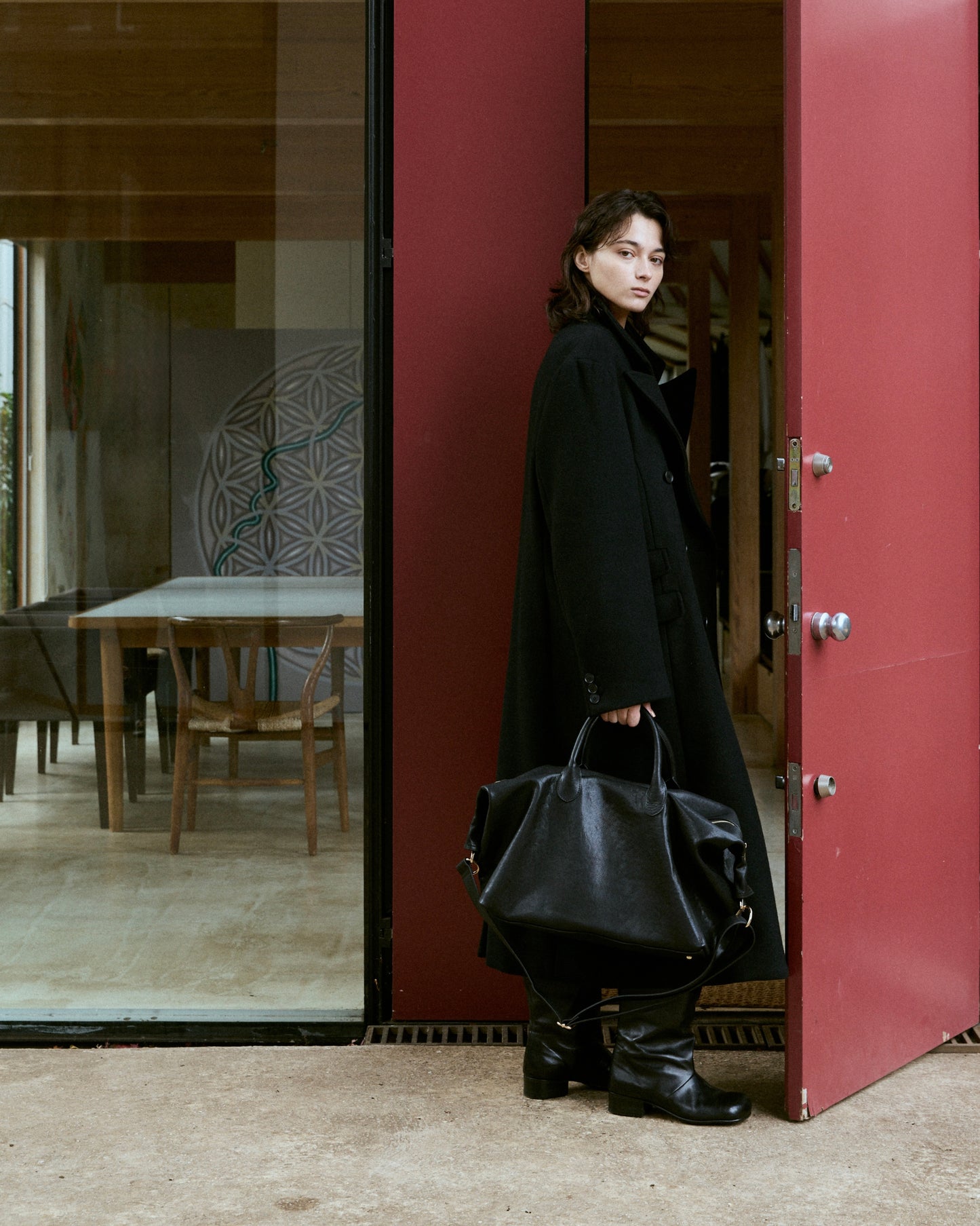 Double-Breasted Maxi Wool Coat