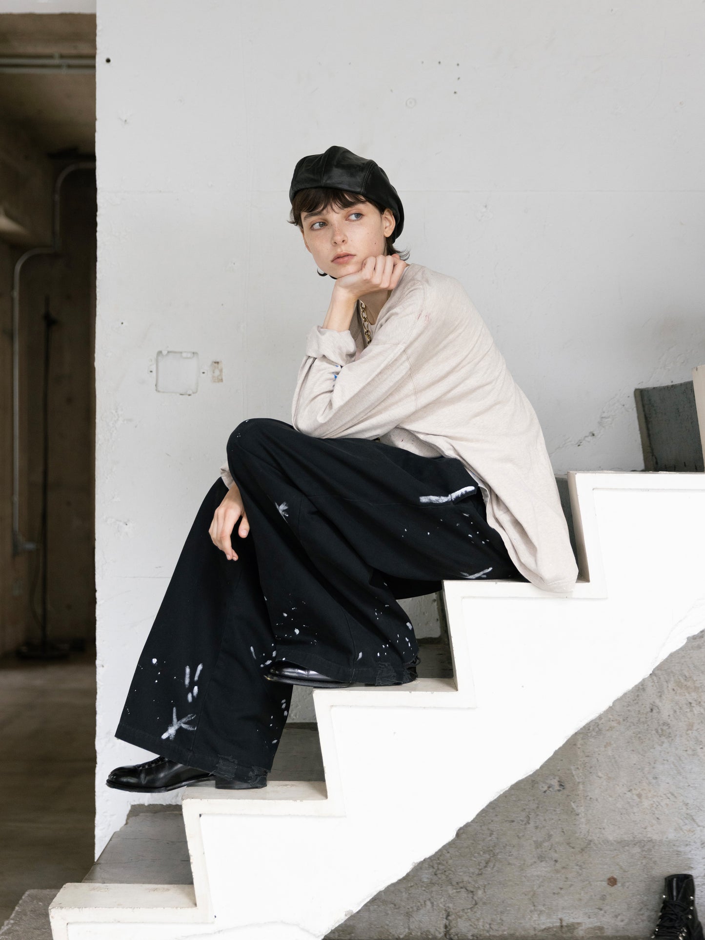 Dickies Exclusive for ILÉAN Vintage Paint Baggy Pants