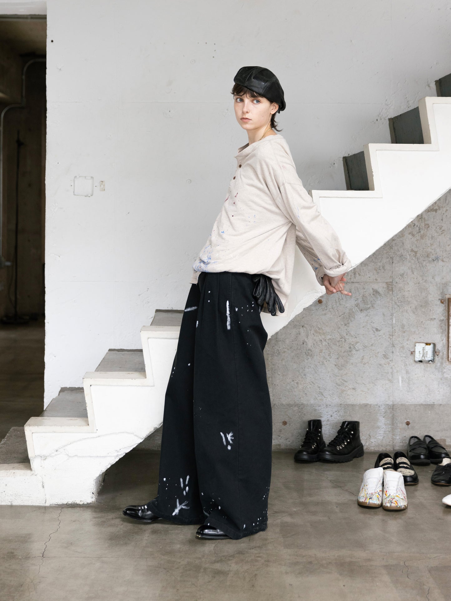 Dickies Exclusive for ILÉAN Vintage Paint Baggy Pants