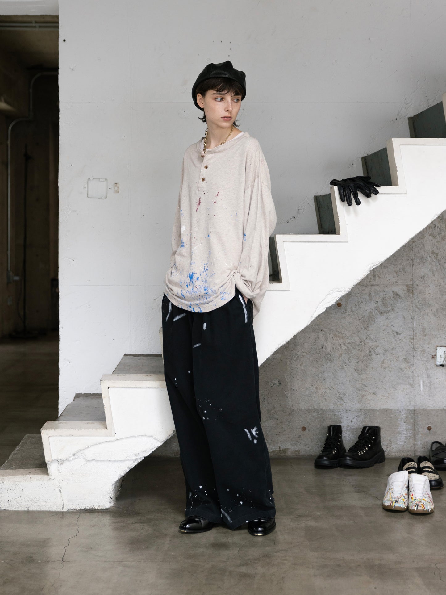 Dickies Exclusive for ILÉAN Vintage Paint Baggy Pants