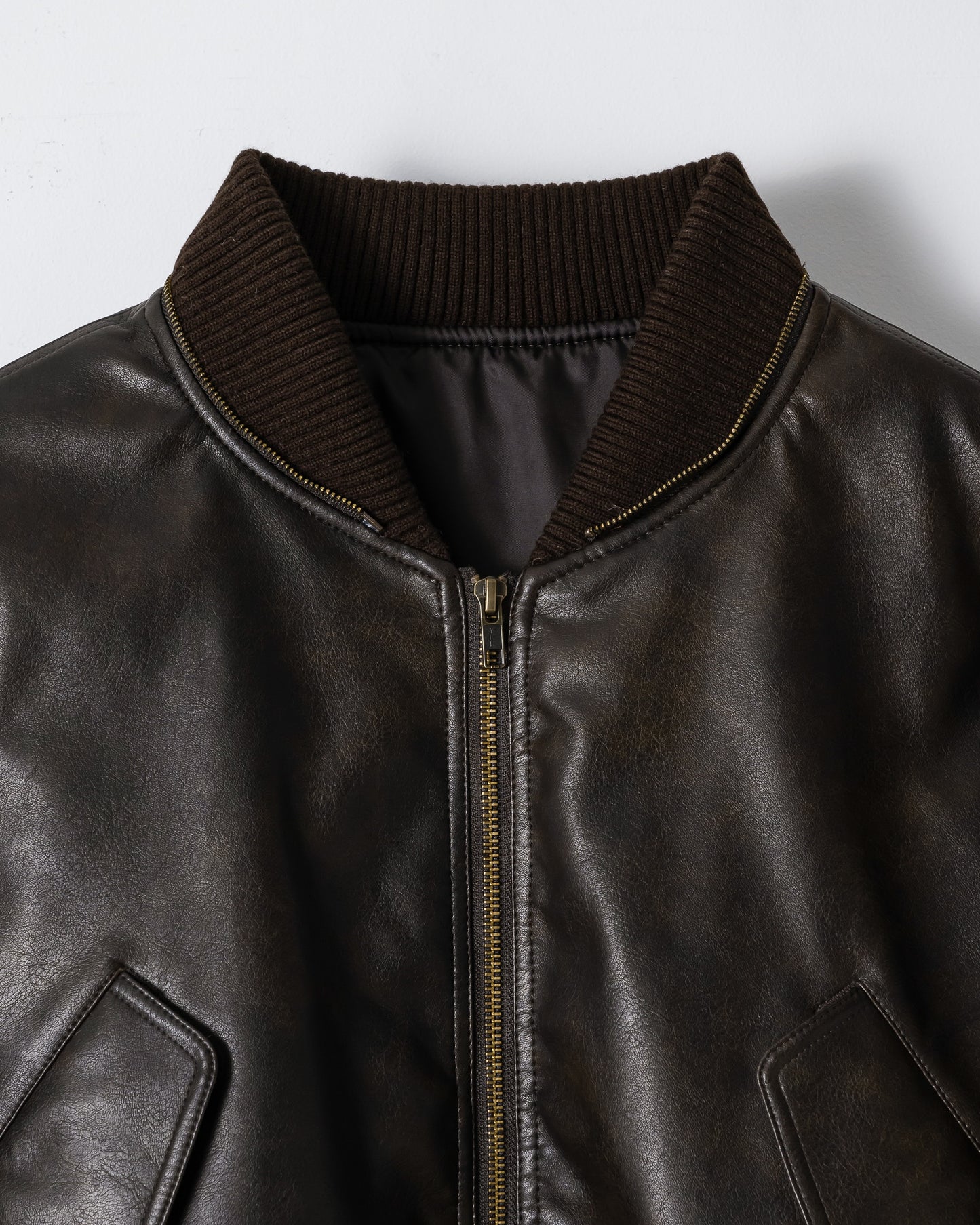 2WAY VOLUME FLIGHT JACKET / BROWN