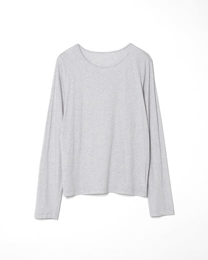 TULLE MODULAR LAYERED LONG SLEEVE T-SHIRT ⁡/ GRAY
