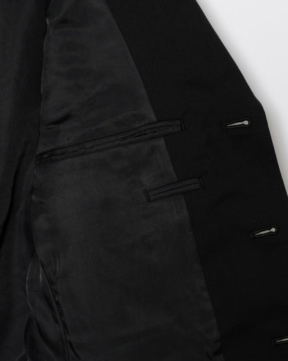 3B SINGLE-BREASTED WOOL JACKET / BLACK