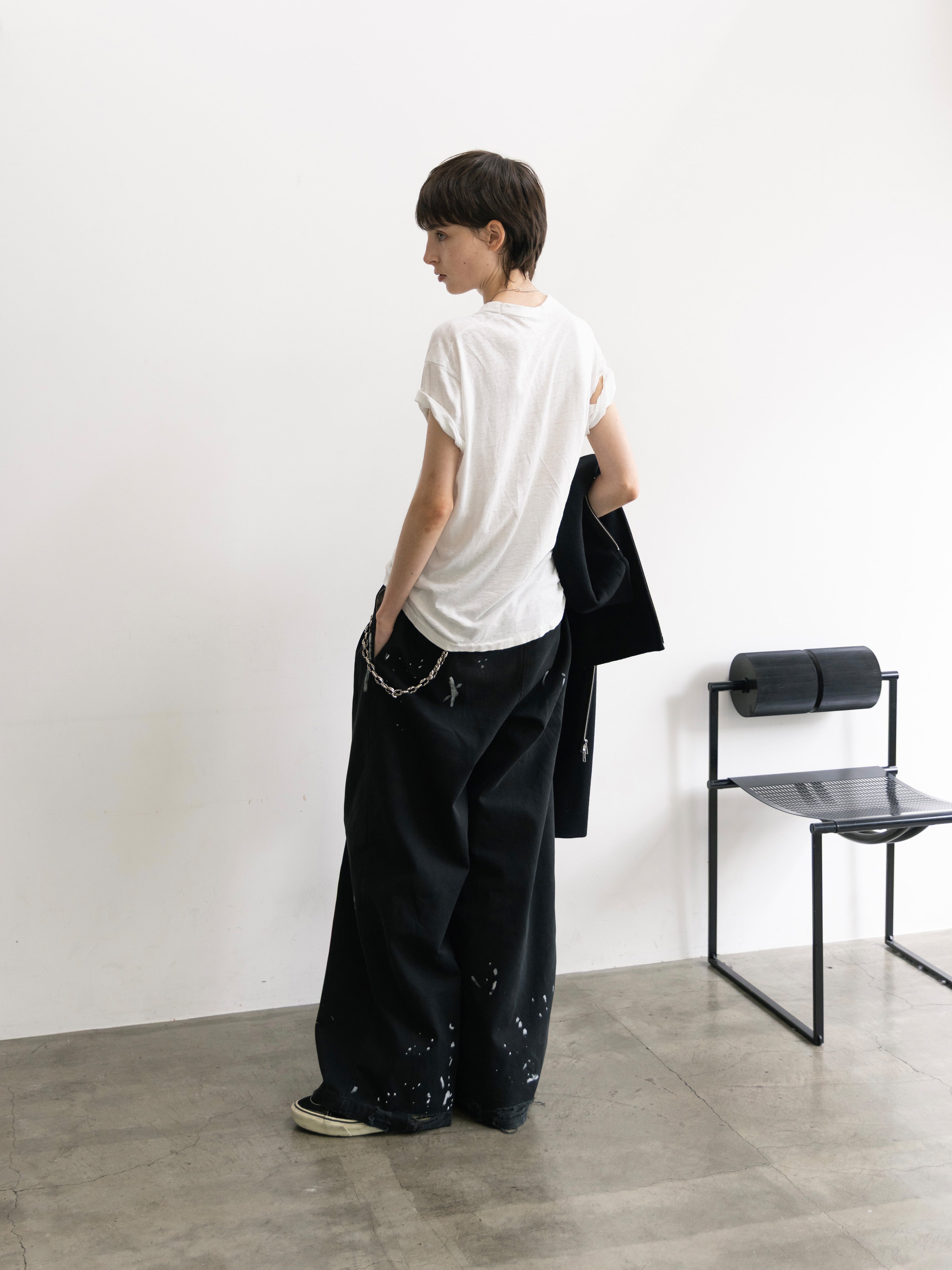 ILÉAN Vintage Paint Baggy Pants ilean 1 【公式通販】