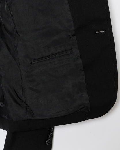3B SINGLE-BREASTED WOOL JACKET / BLACK