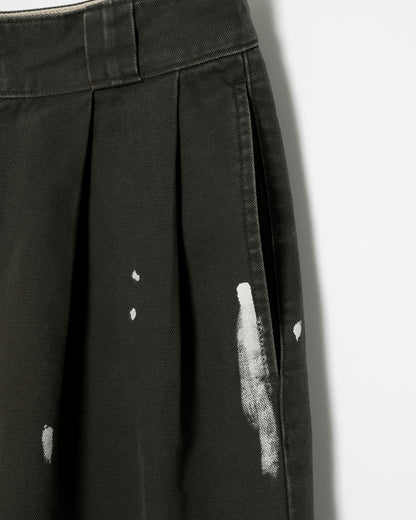 DICKIES EXCLUSIVE FOR ILÉAN VINTAGE PAINT BAGGY PANTS / CHARCOAL GRAY
