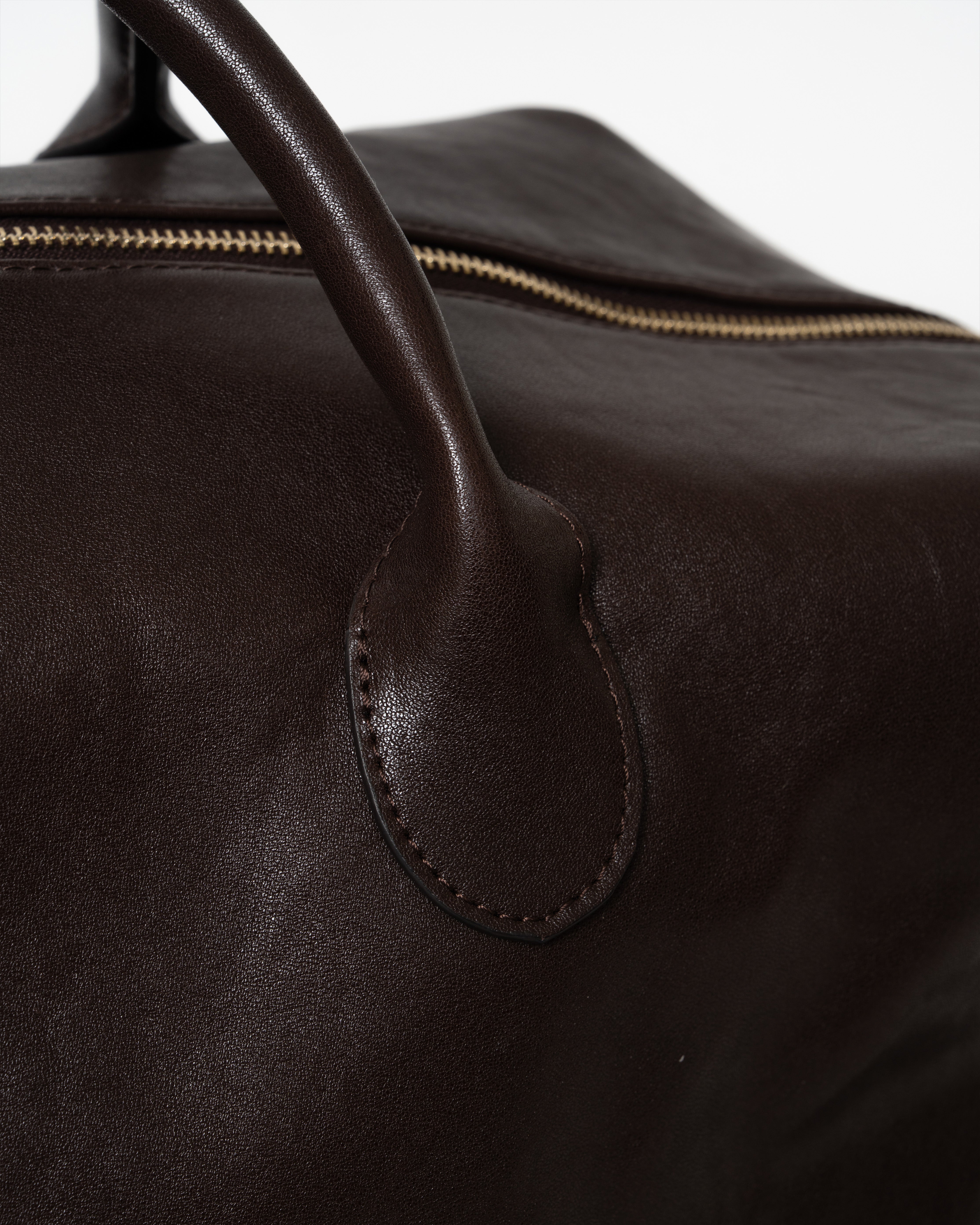 TIMELESS LEATHER BOSTON BAG / BROWN – ILEAN