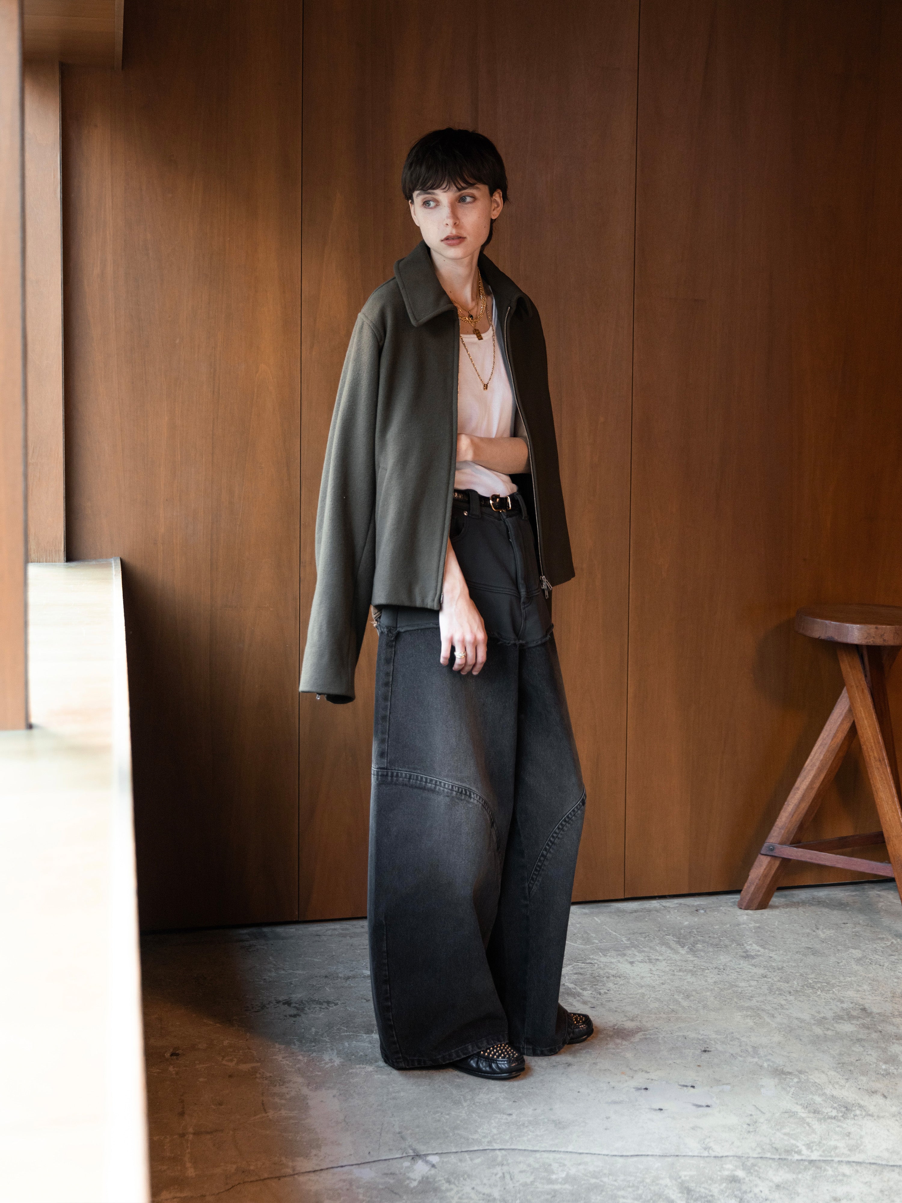 パンツ ILEAN Hybrid Docking Denim pants HYBRID DOCKING DENIM PANTS – ILEAN