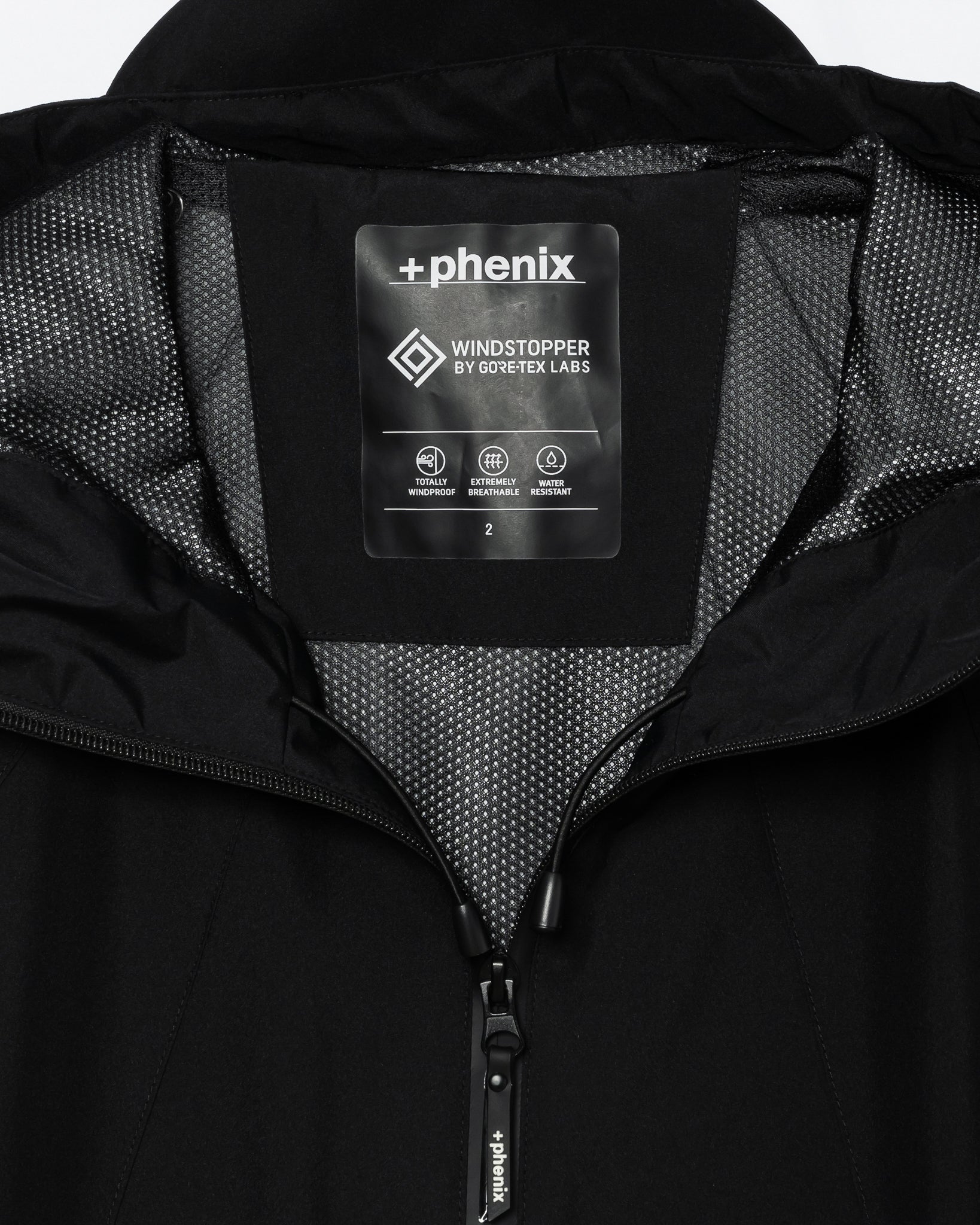 URBAN SHELL JACKET _ +phenix GORE-TEX WINDSTOPPER / BLACK – ILEAN