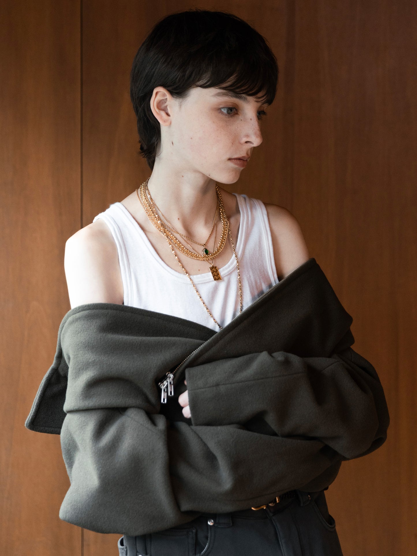 Refined Wool Short Blouson