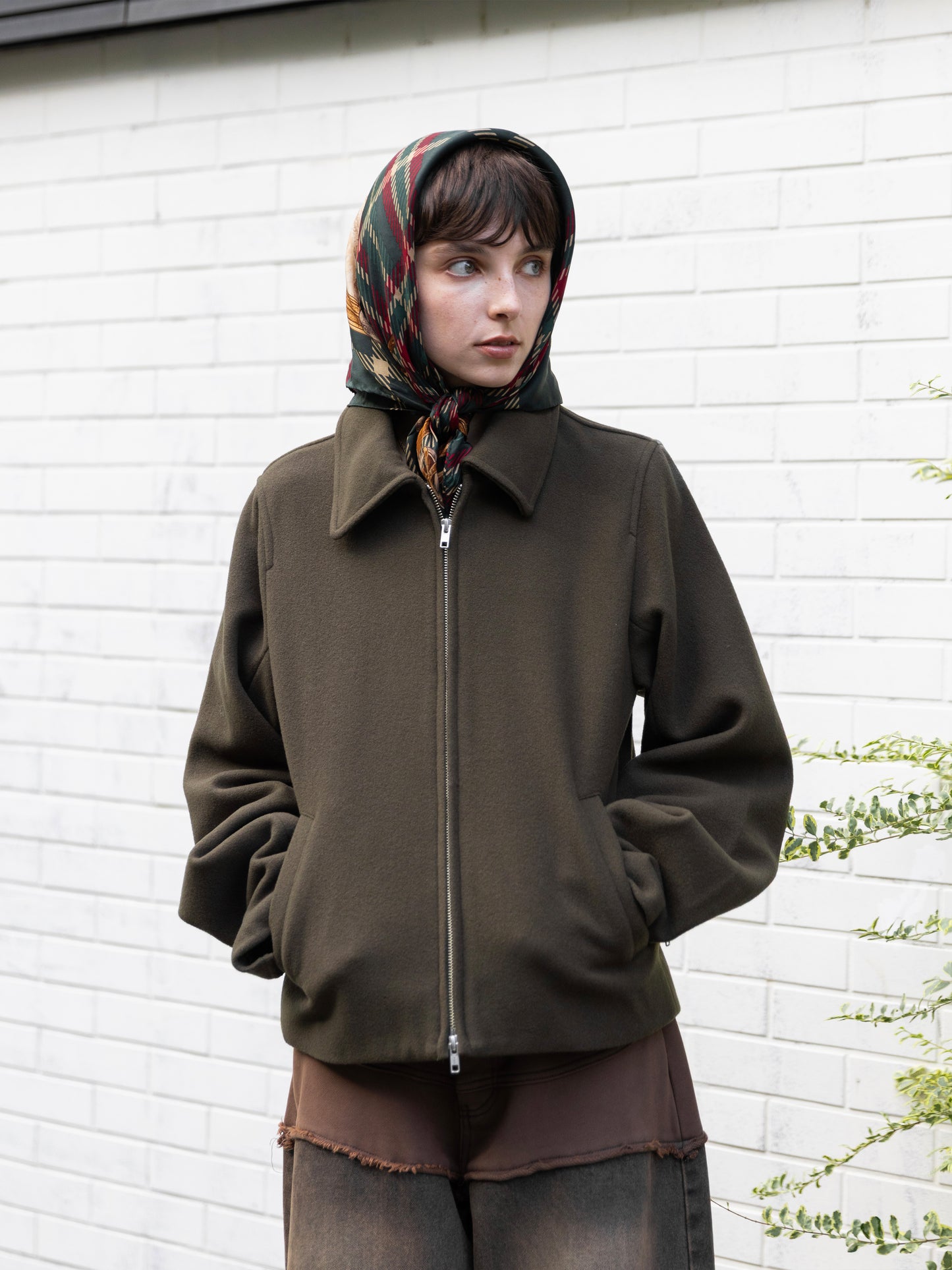 Refined Wool Short Blouson