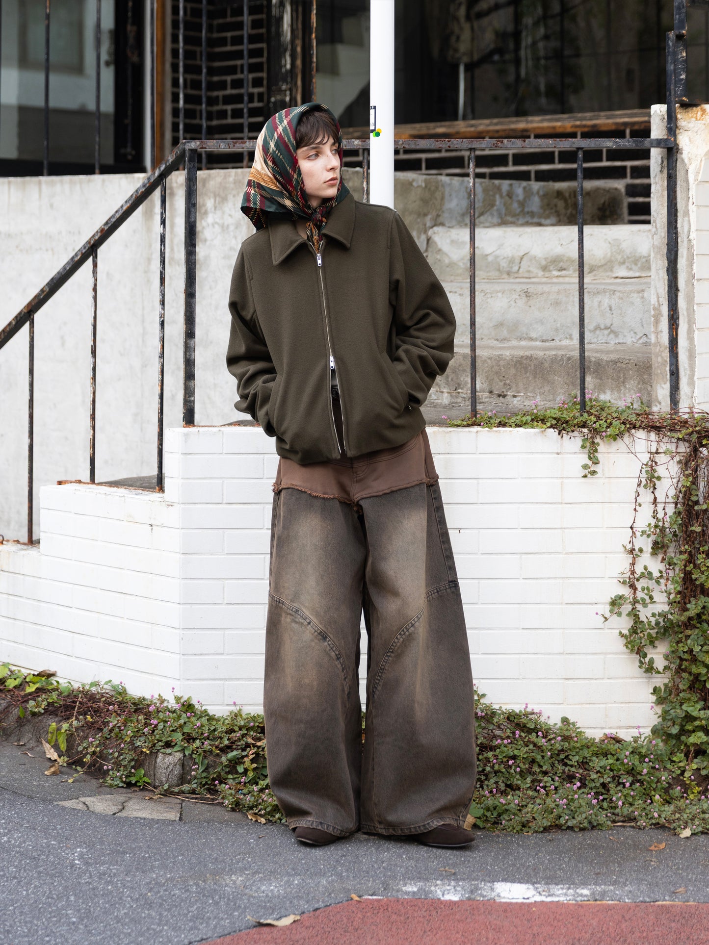 Refined Wool Short Blouson