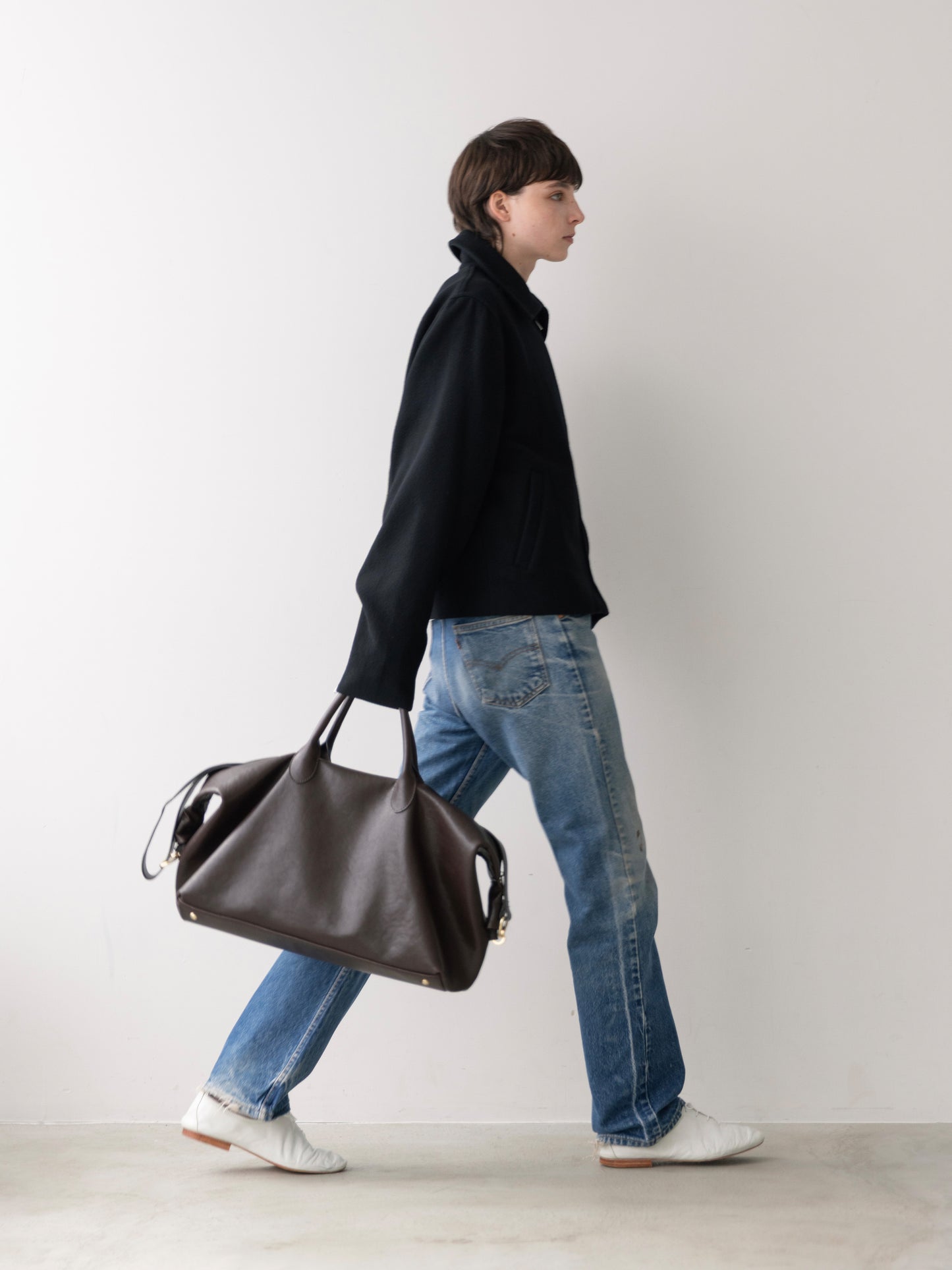 Refined Wool Short Blouson