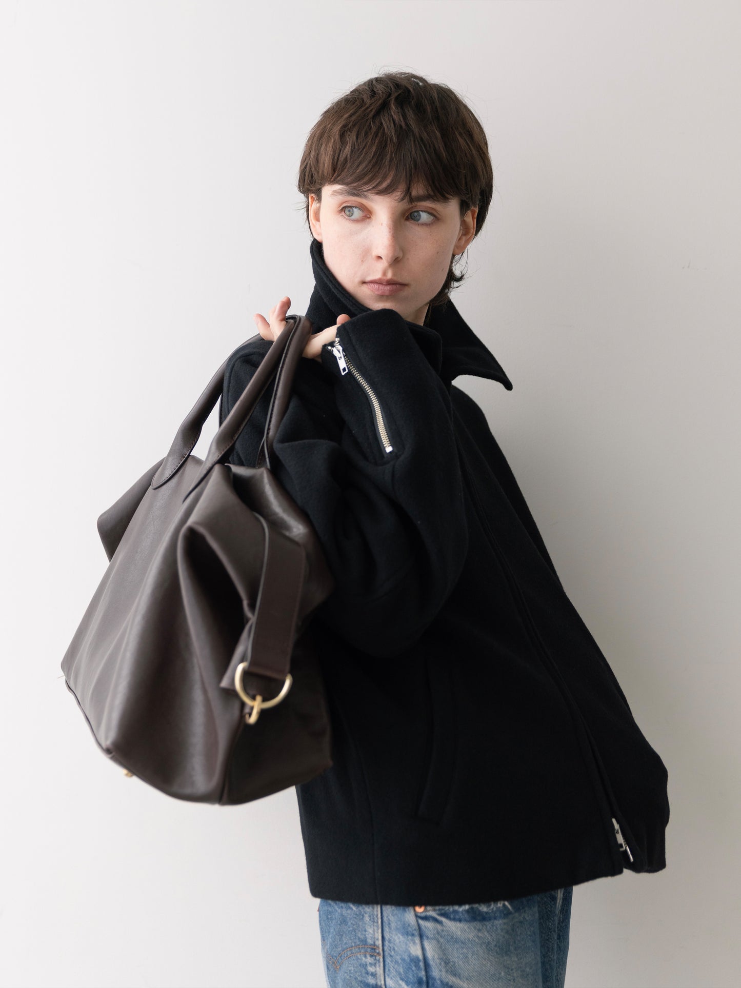 Refined Wool Short Blouson