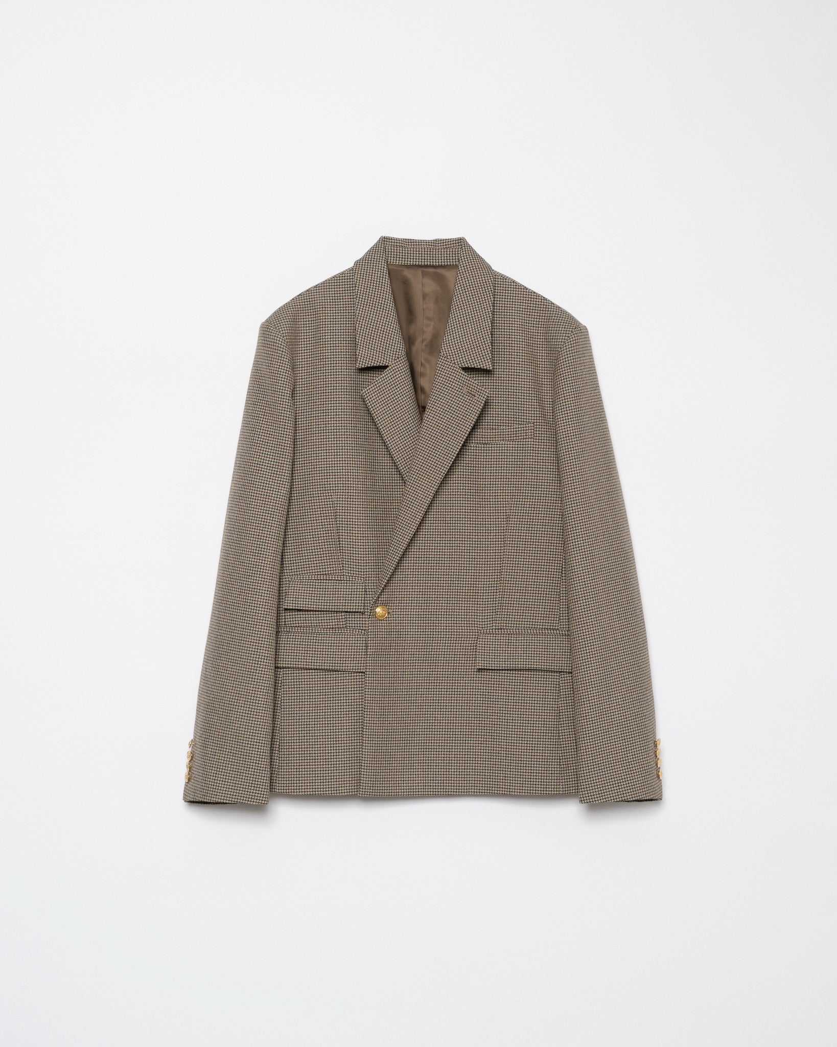 WOOL DOUBLE-BREASTED MODULAR JACKET – ILEAN
