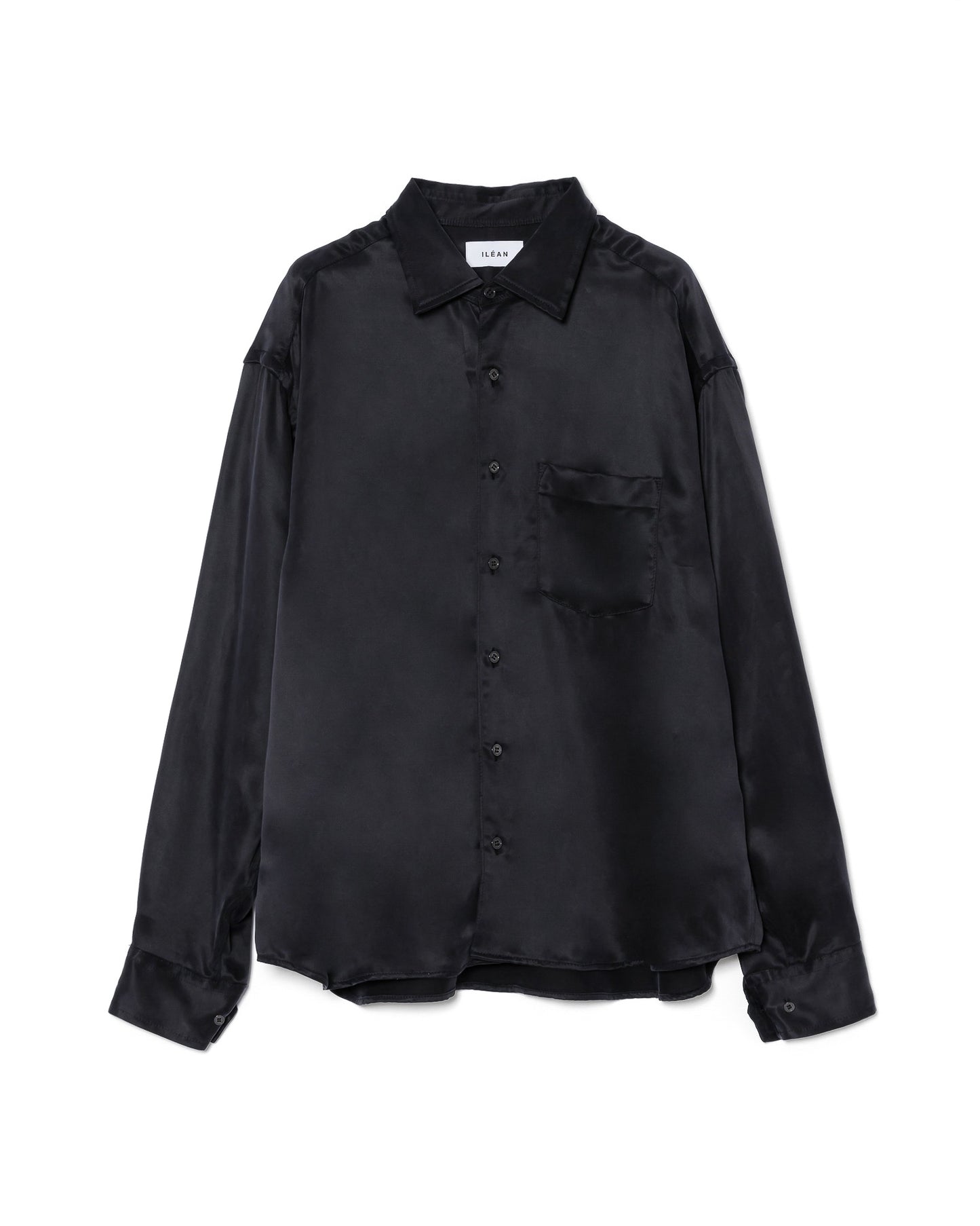 REFINED MINIMAL CUPRO SHIRT / NAVY