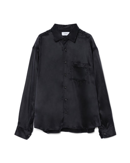 REFINED MINIMAL CUPRO SHIRT / NAVY
