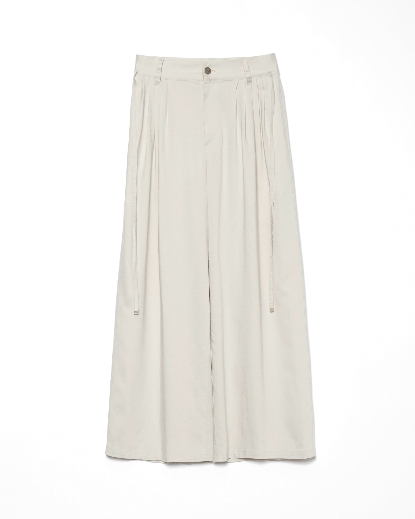 Authentic Linen Wide Slacks / IVORY