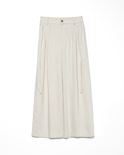 Authentic Linen Wide Slacks / IVORY