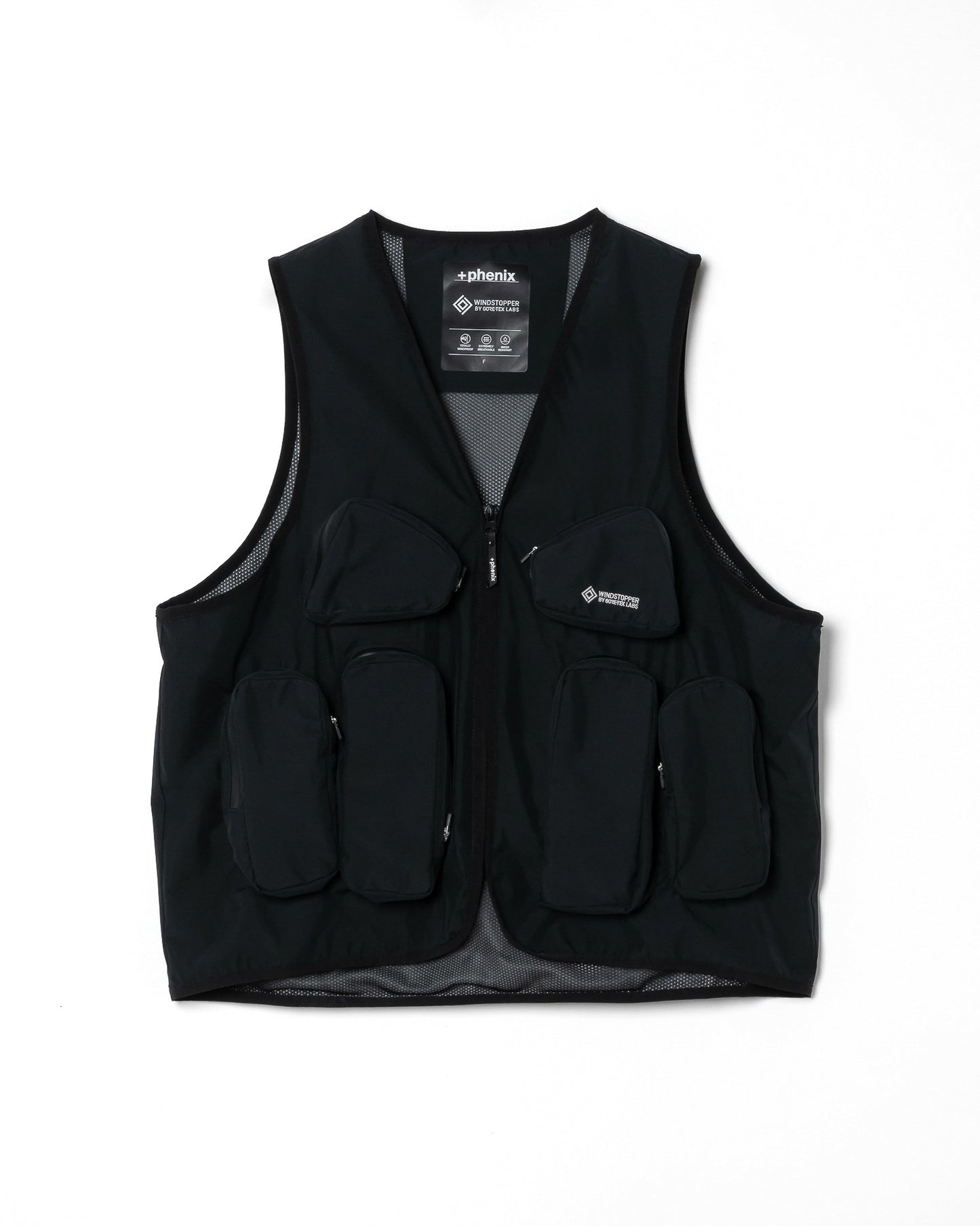 URBAN UTILITY VEST _ +phenix GORE-TEX WINDSTOPPER / BLACK