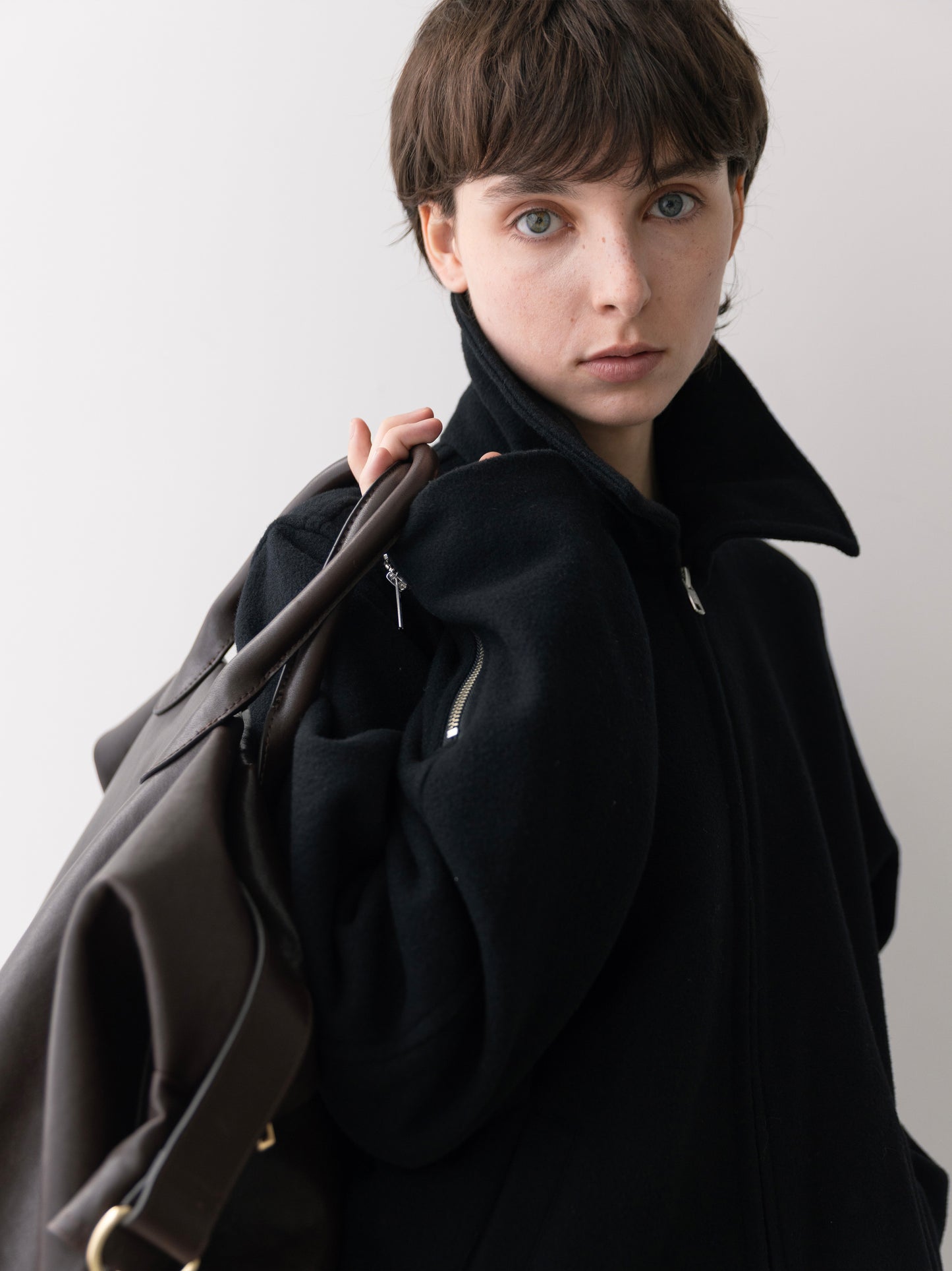 Refined Wool Short Blouson