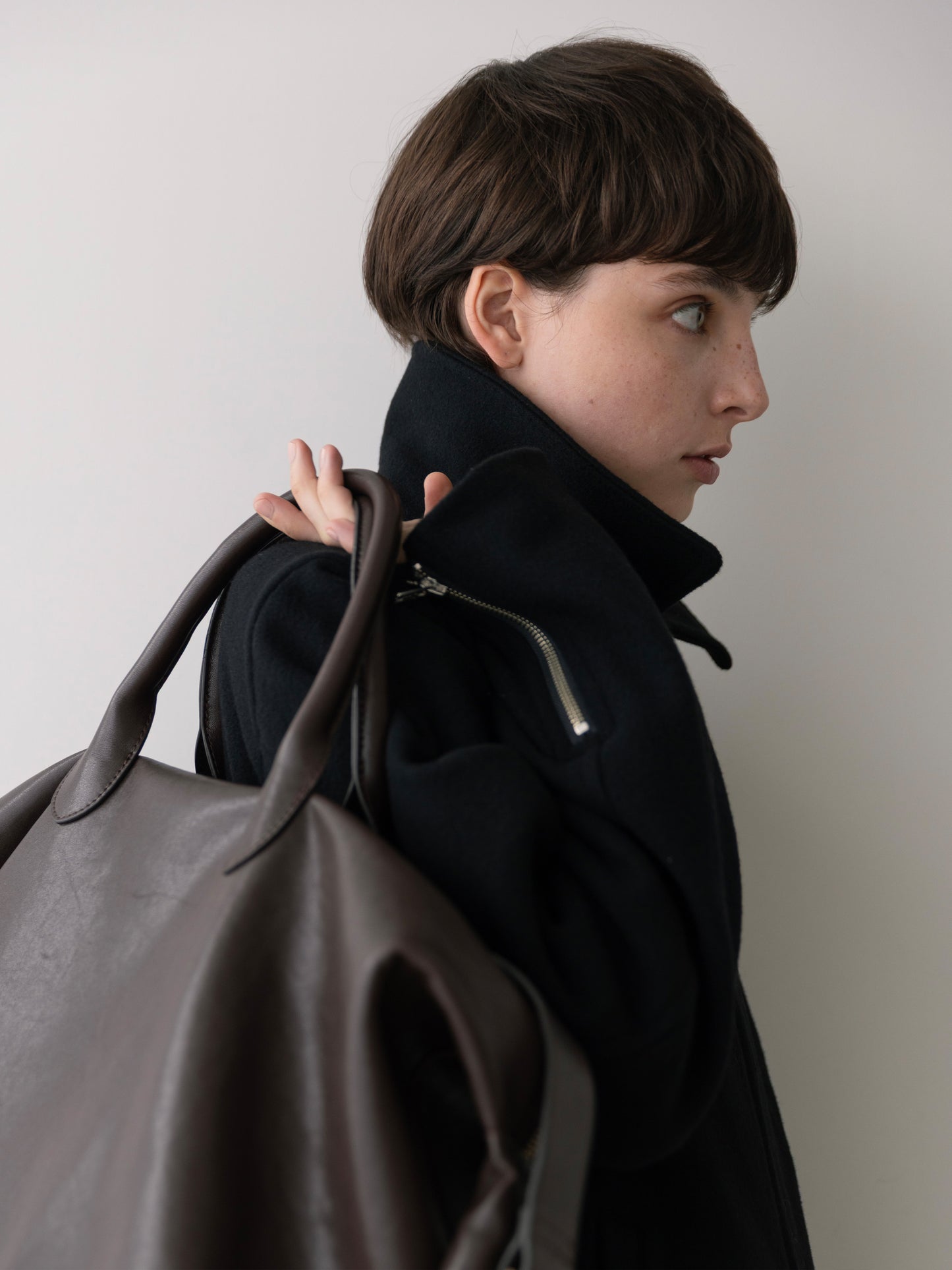 Refined Wool Short Blouson